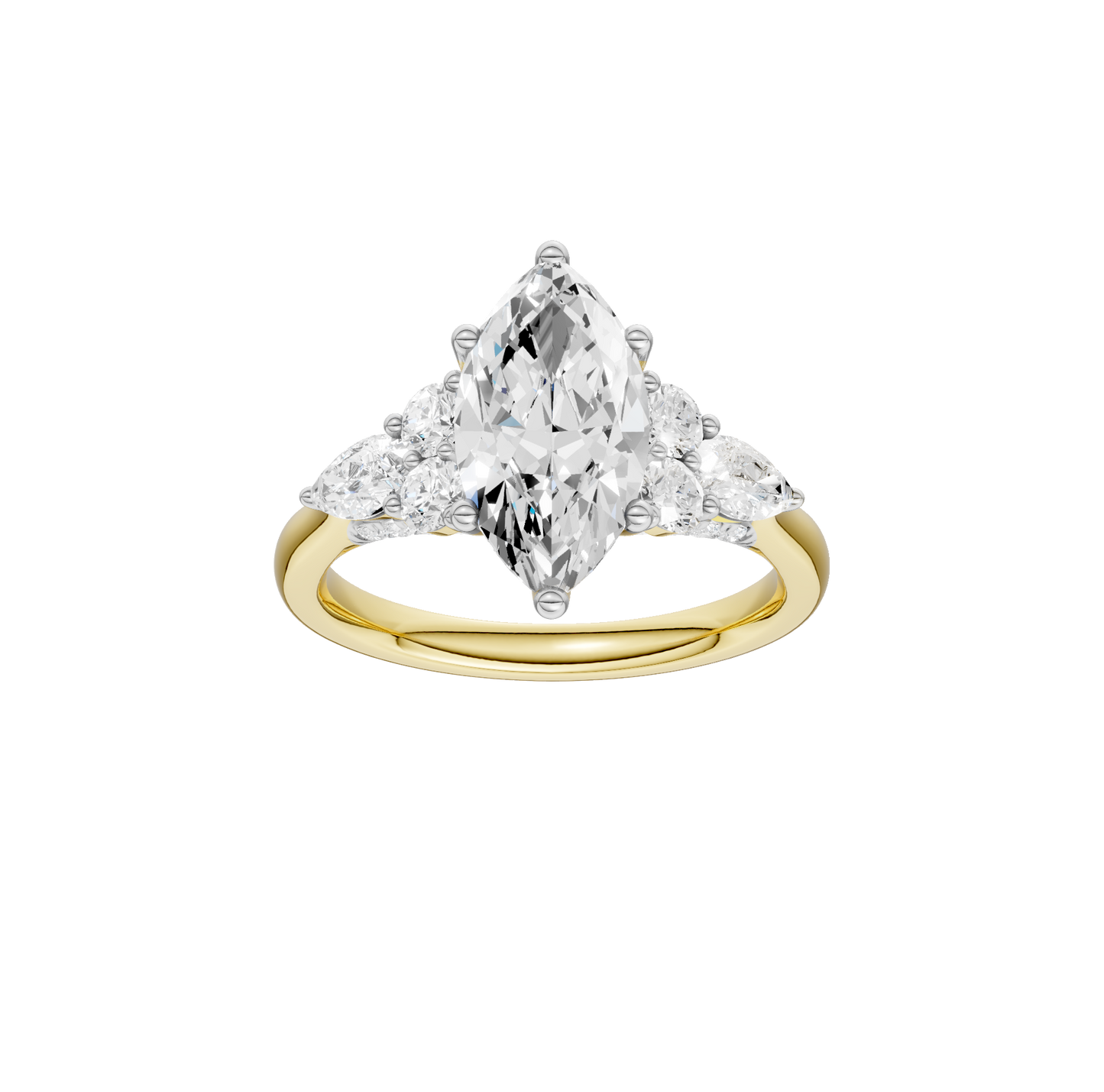 2.75ct Marquise Certified Lab Diamond Ring