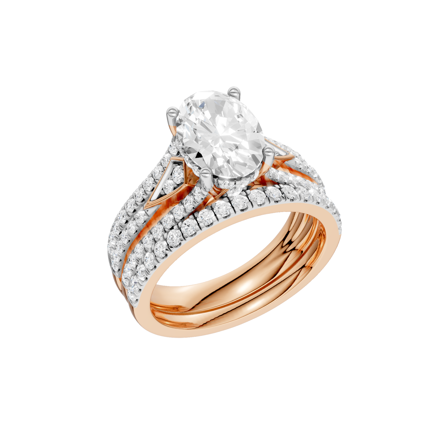 2.75ct Oval Certified Lab Diamond Ring