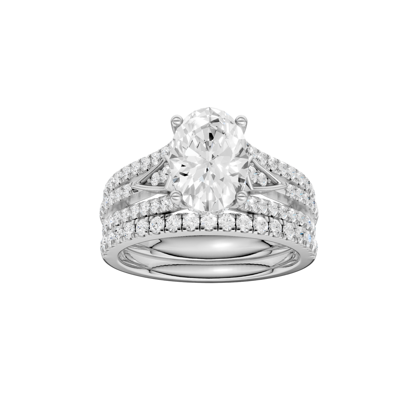 2.75ct Oval Certified Lab Diamond Ring