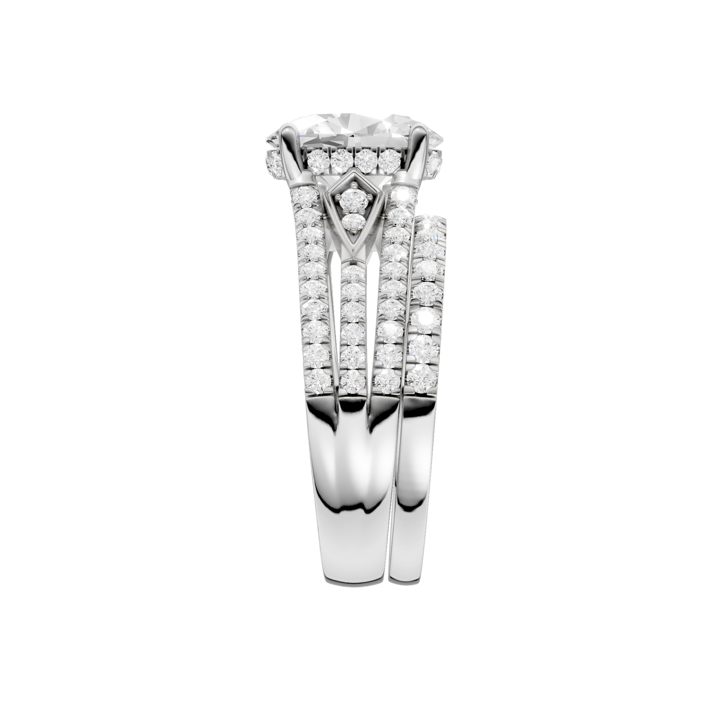 2.75ct Oval Certified Lab Diamond Ring