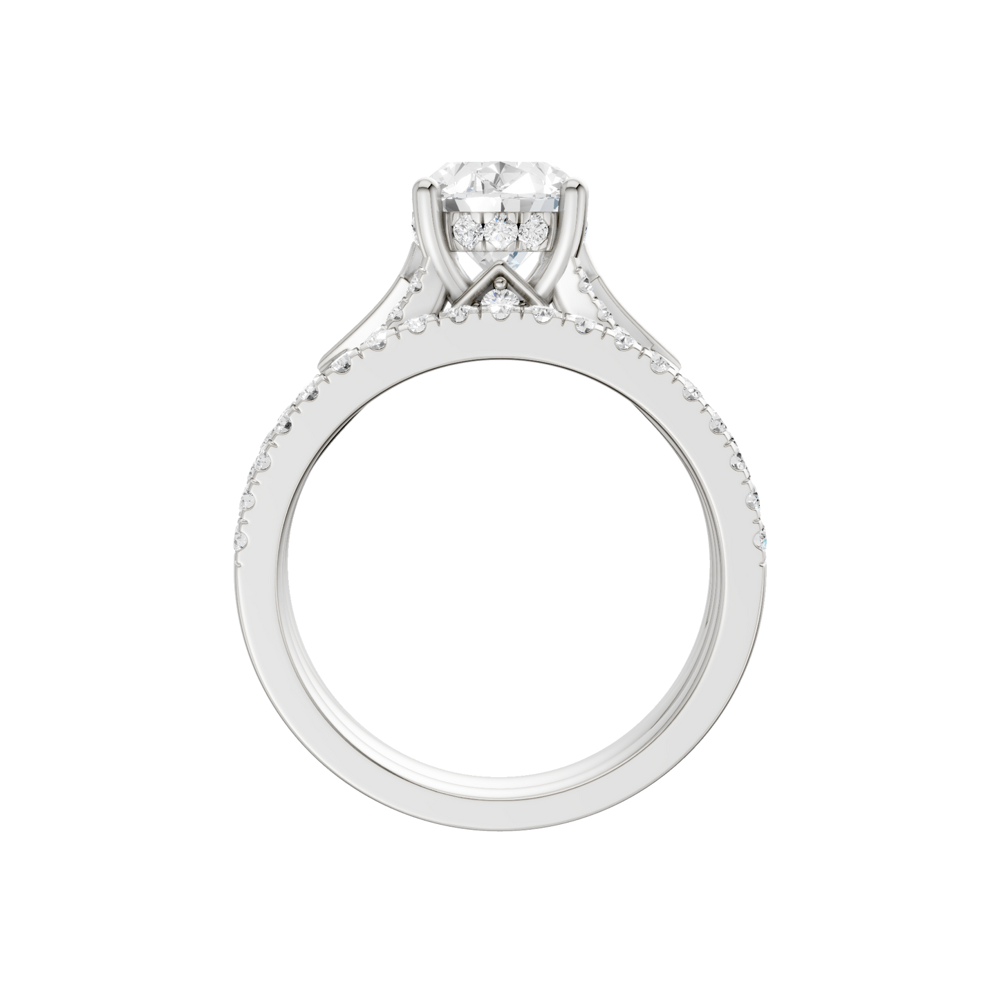 2.75ct Oval Certified Lab Diamond Ring
