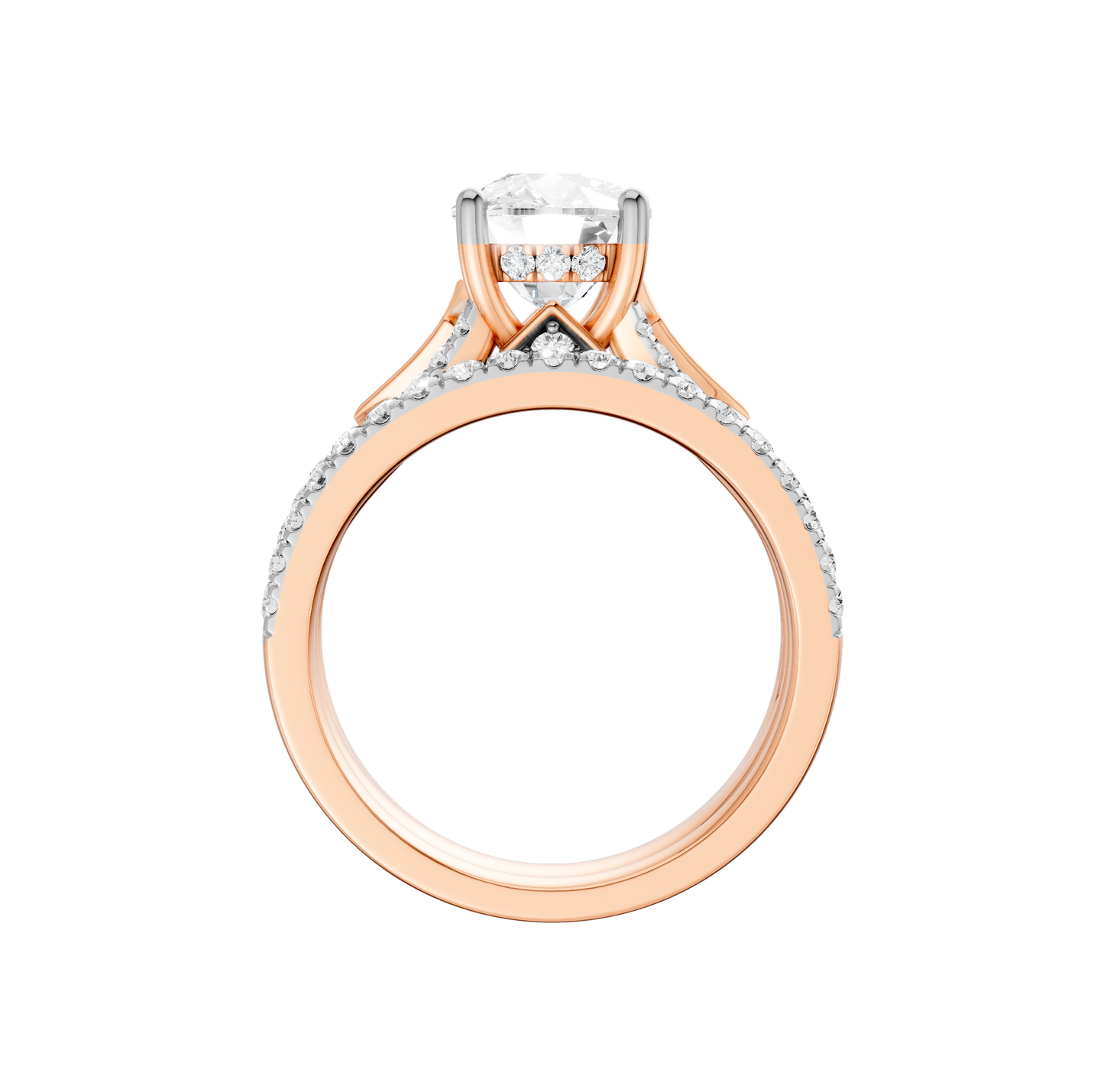 2.75ct Elongated Cushion Certified Lab Diamond Ring