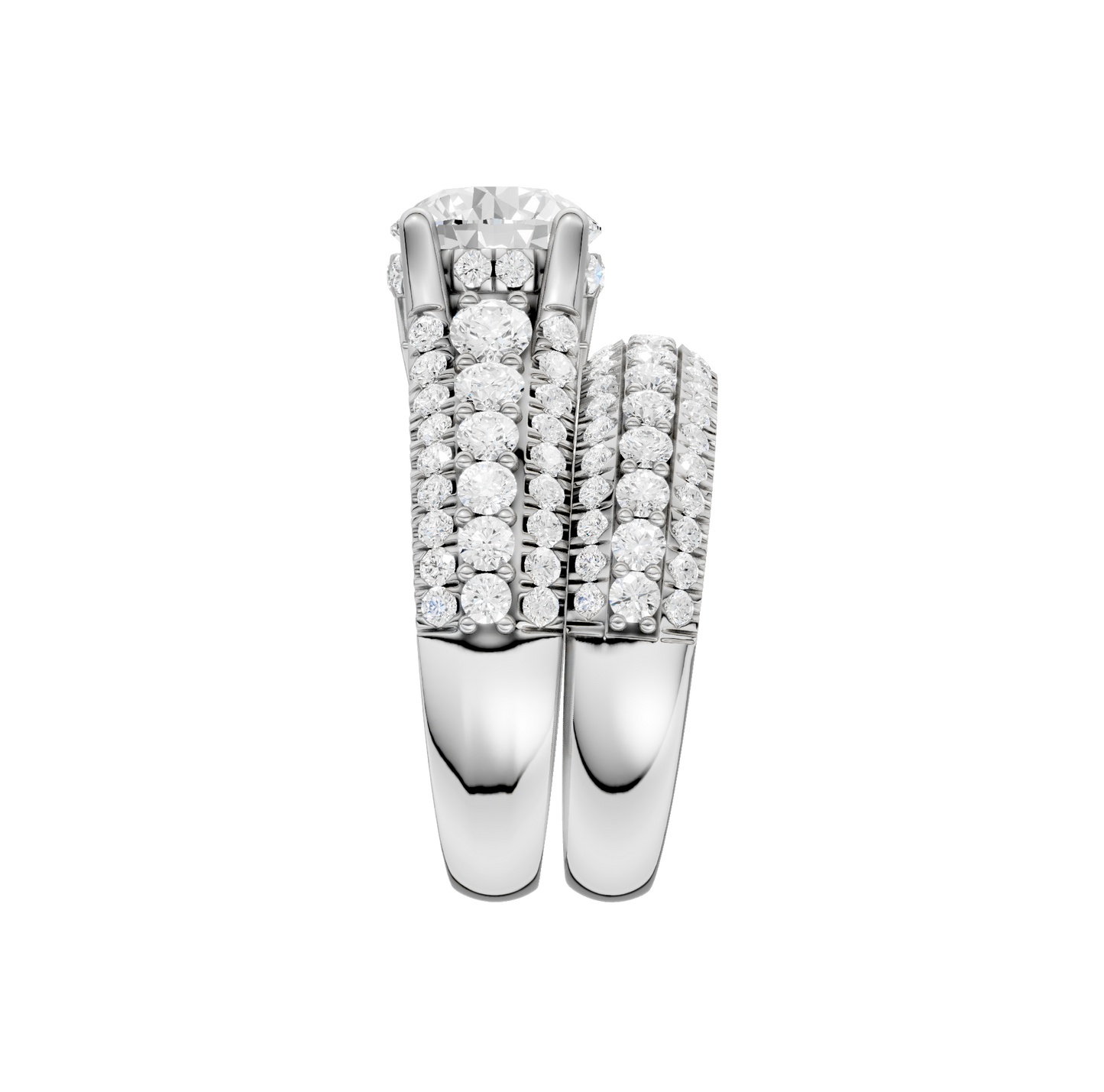 3.50ct Round Certified Lab Diamond Ring