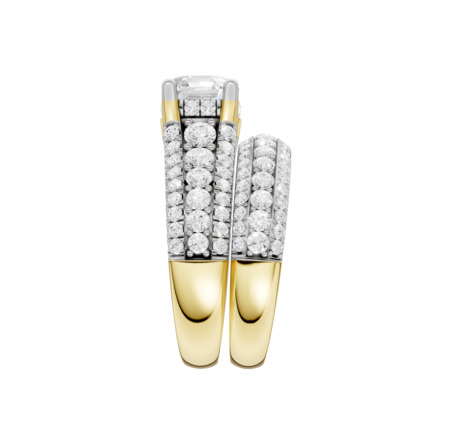 3.50ct Asscher Certified Lab Diamond Ring