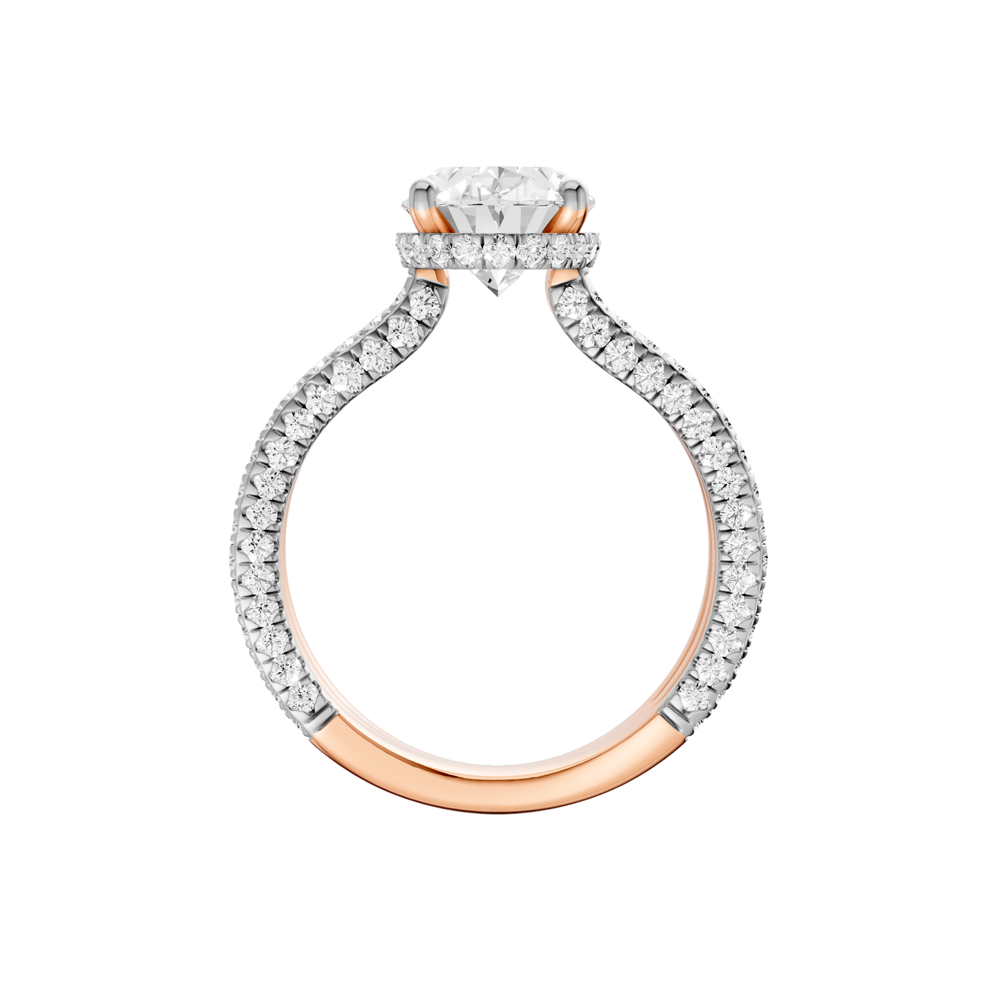 4.00ct Oval Certified Lab Diamond Ring