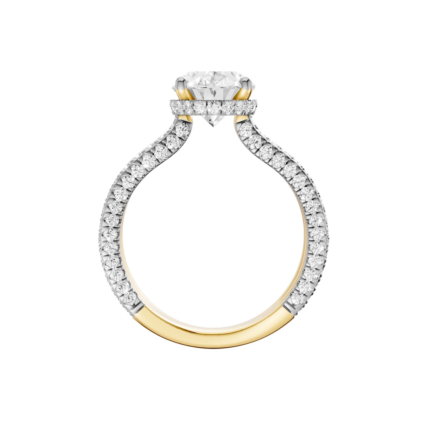 4.00ct Oval Certified Lab Diamond Ring