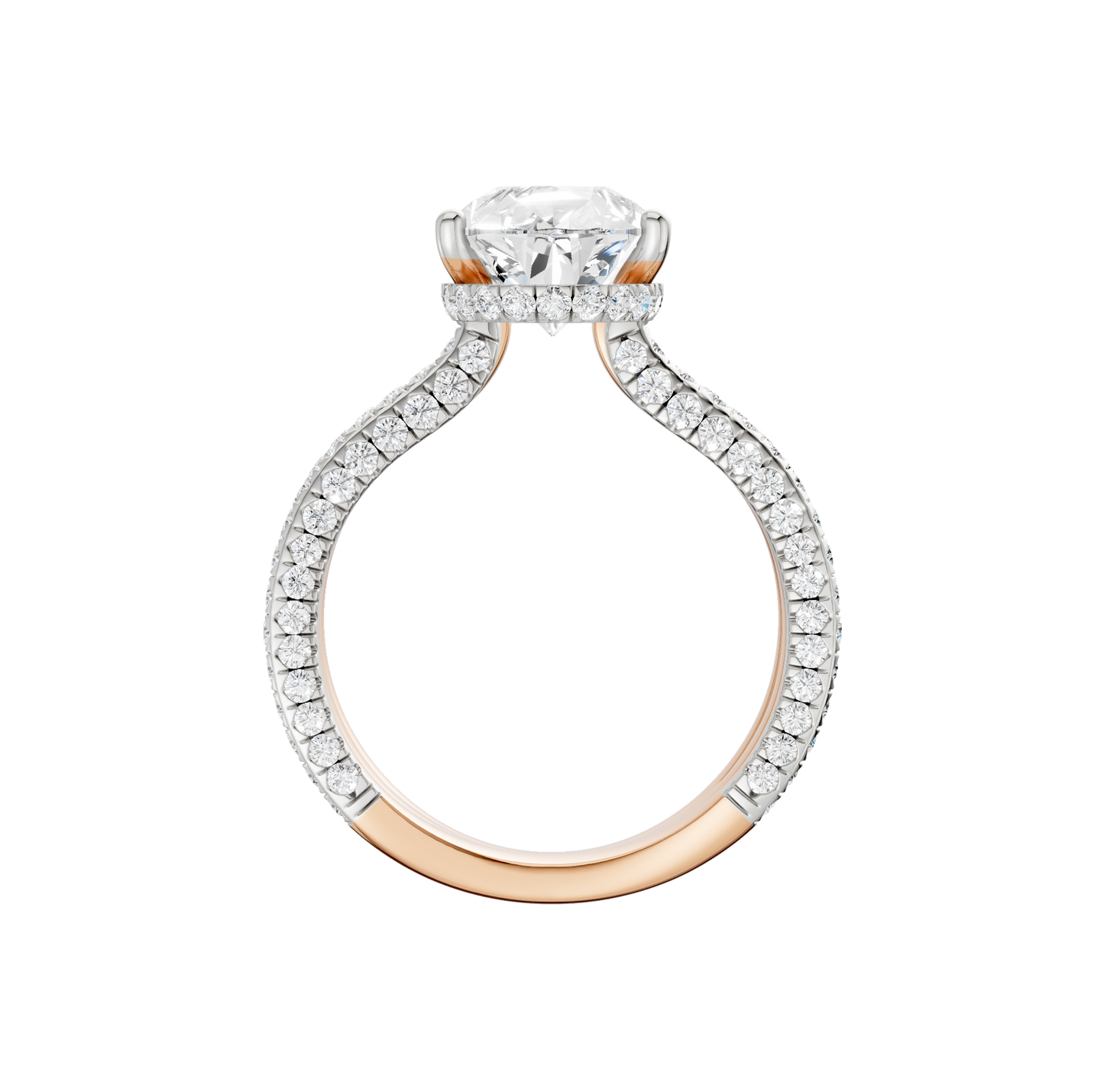 4.00ct Pear Certified Lab Diamond Ring