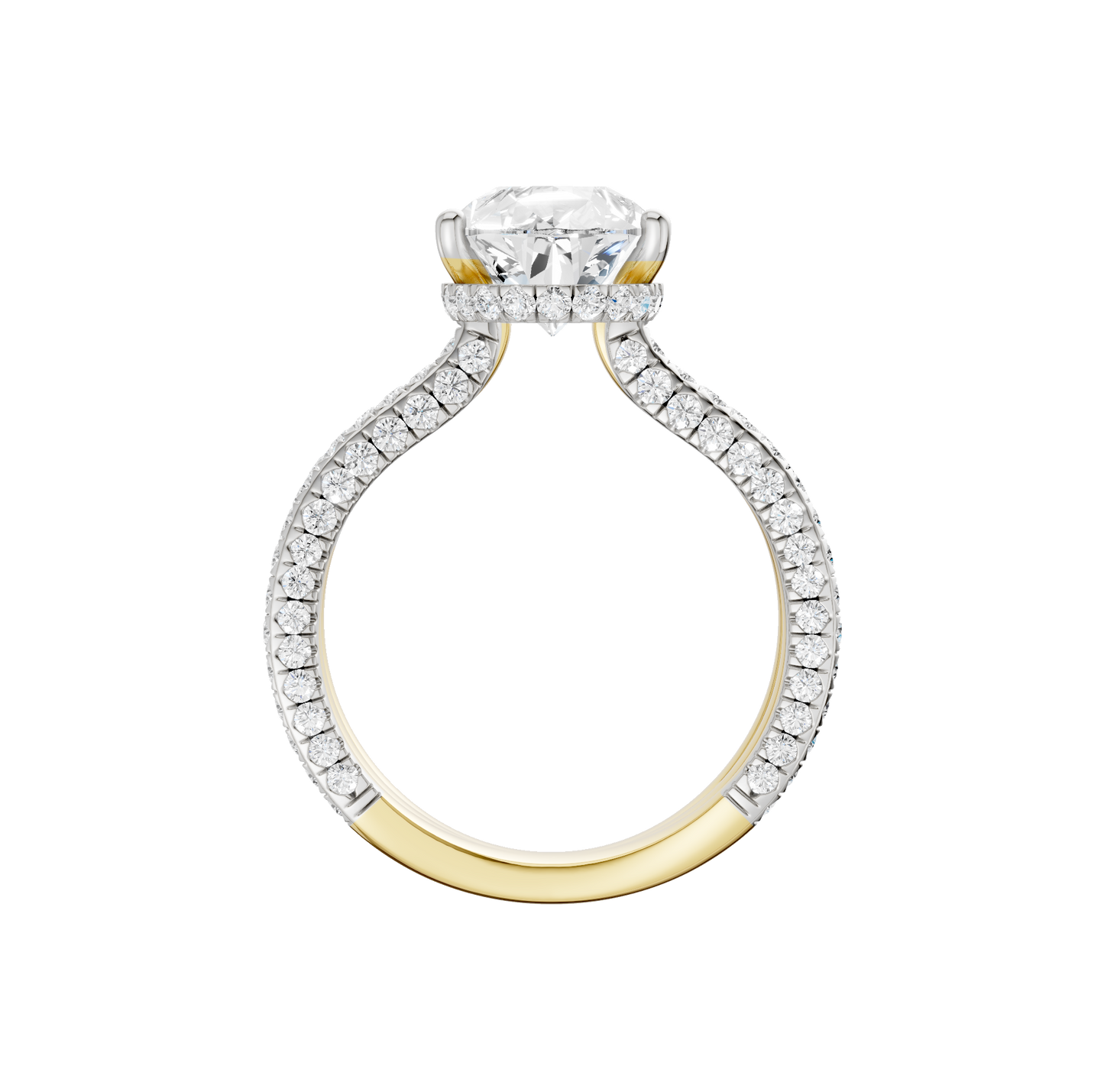 4.00ct Pear Certified Lab Diamond Ring