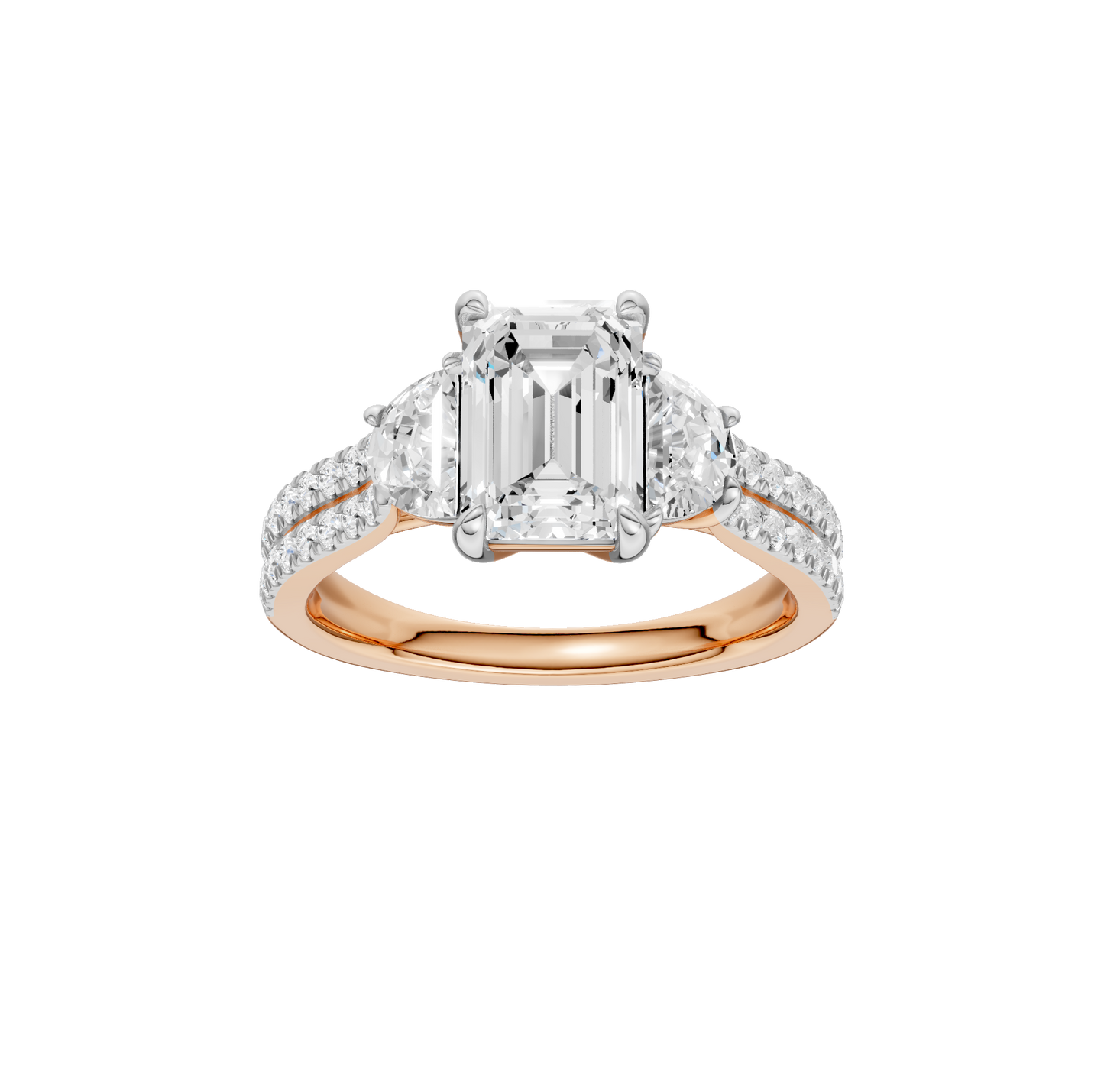 2.75ct Emerald Certified Lab Diamond Ring