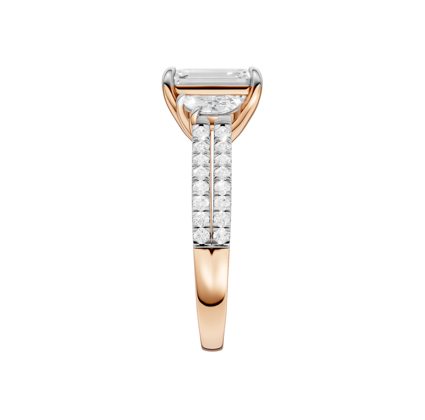2.75ct Emerald Certified Lab Diamond Ring