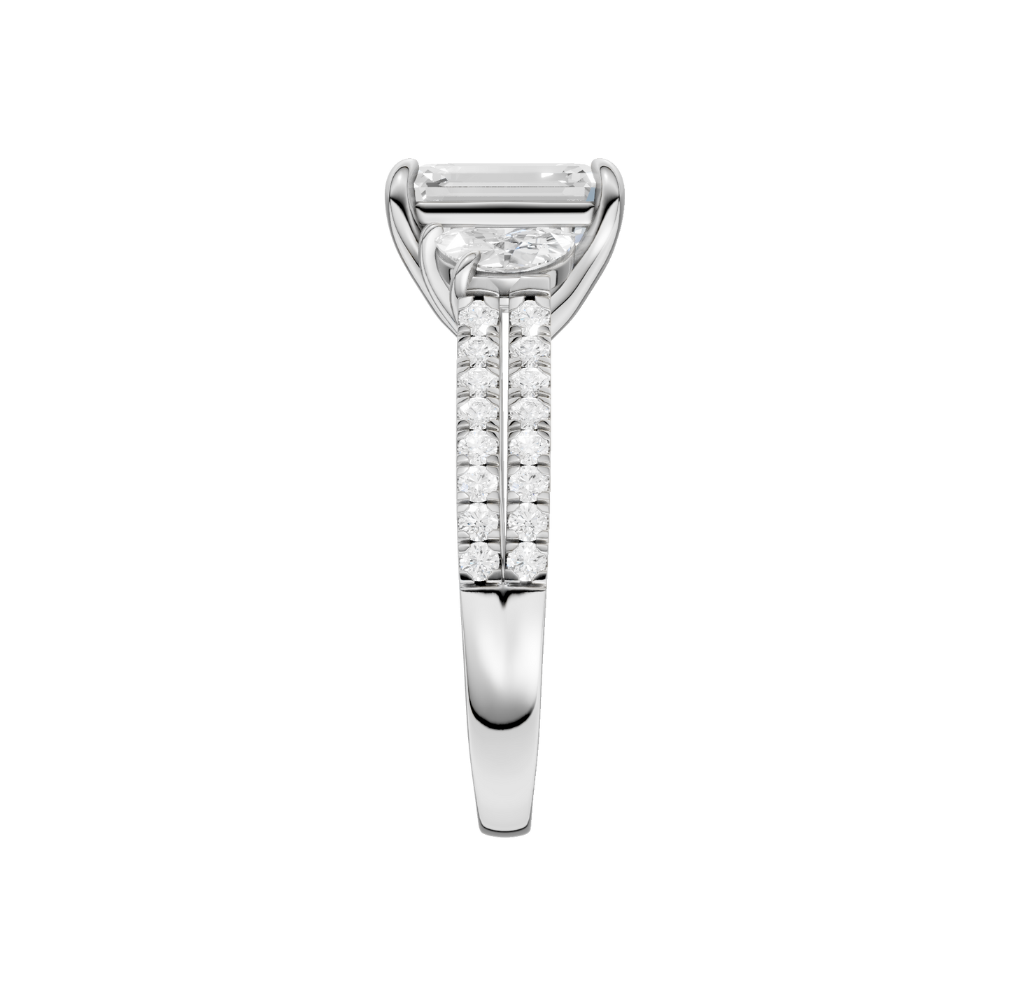 2.75ct Emerald Certified Lab Diamond Ring