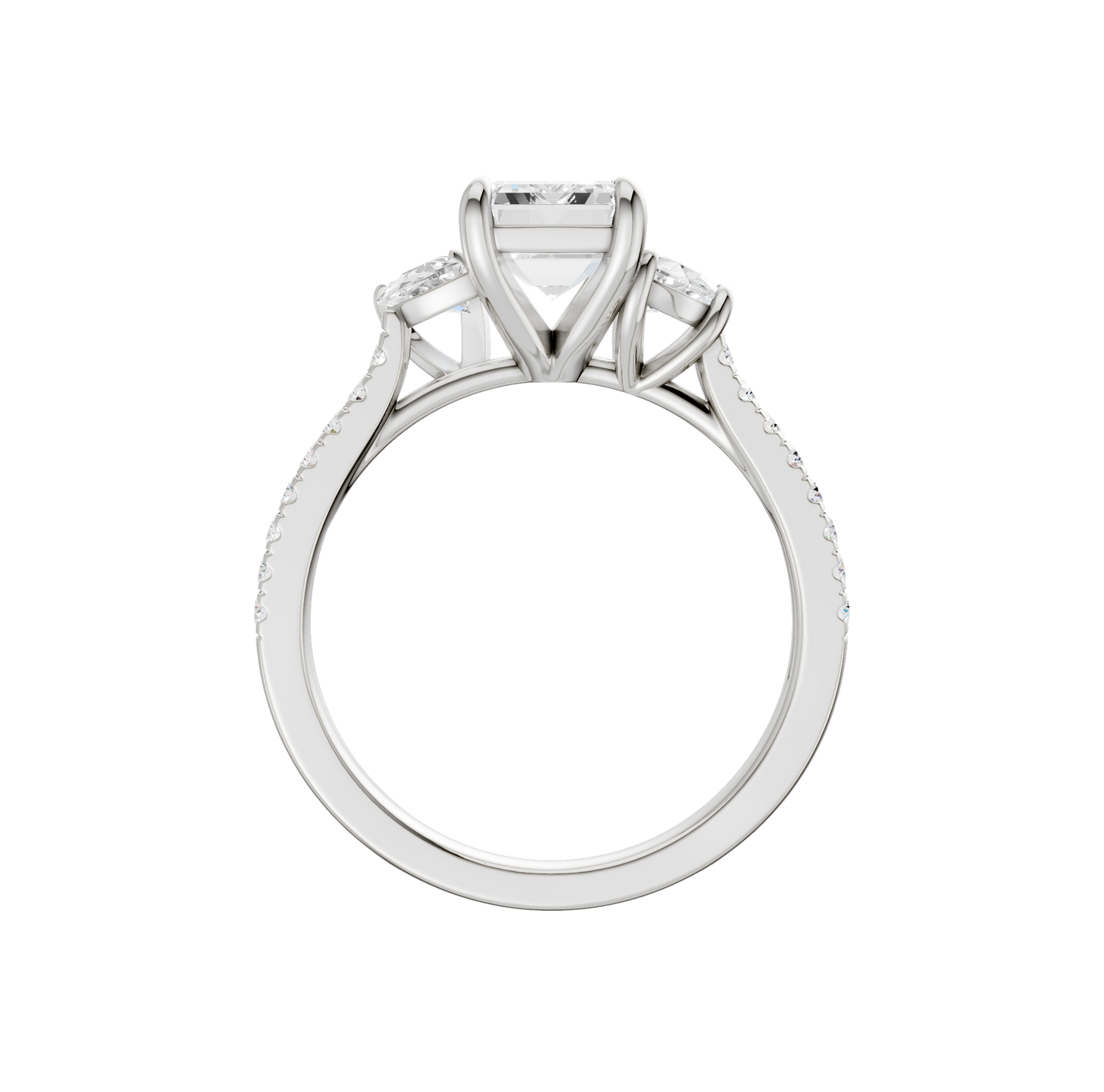 2.75ct Emerald Certified Lab Diamond Ring
