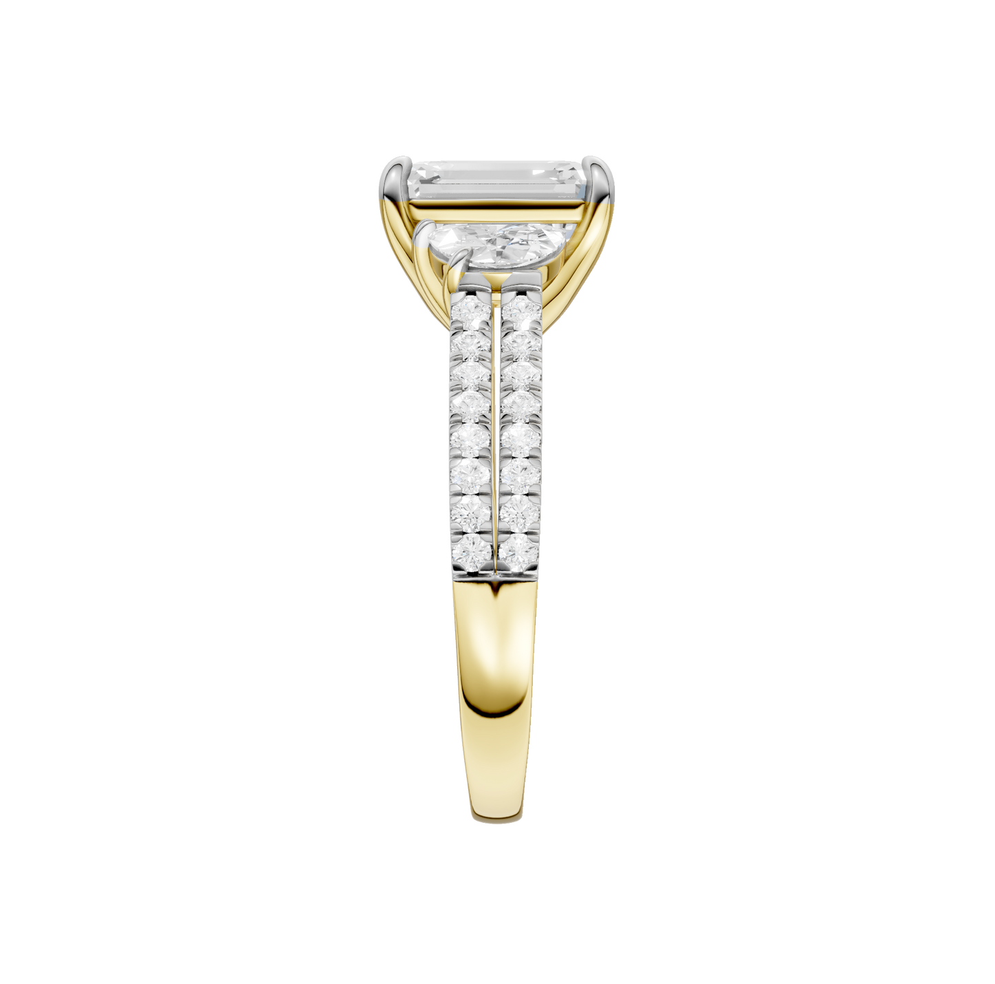2.75ct Emerald Certified Lab Diamond Ring