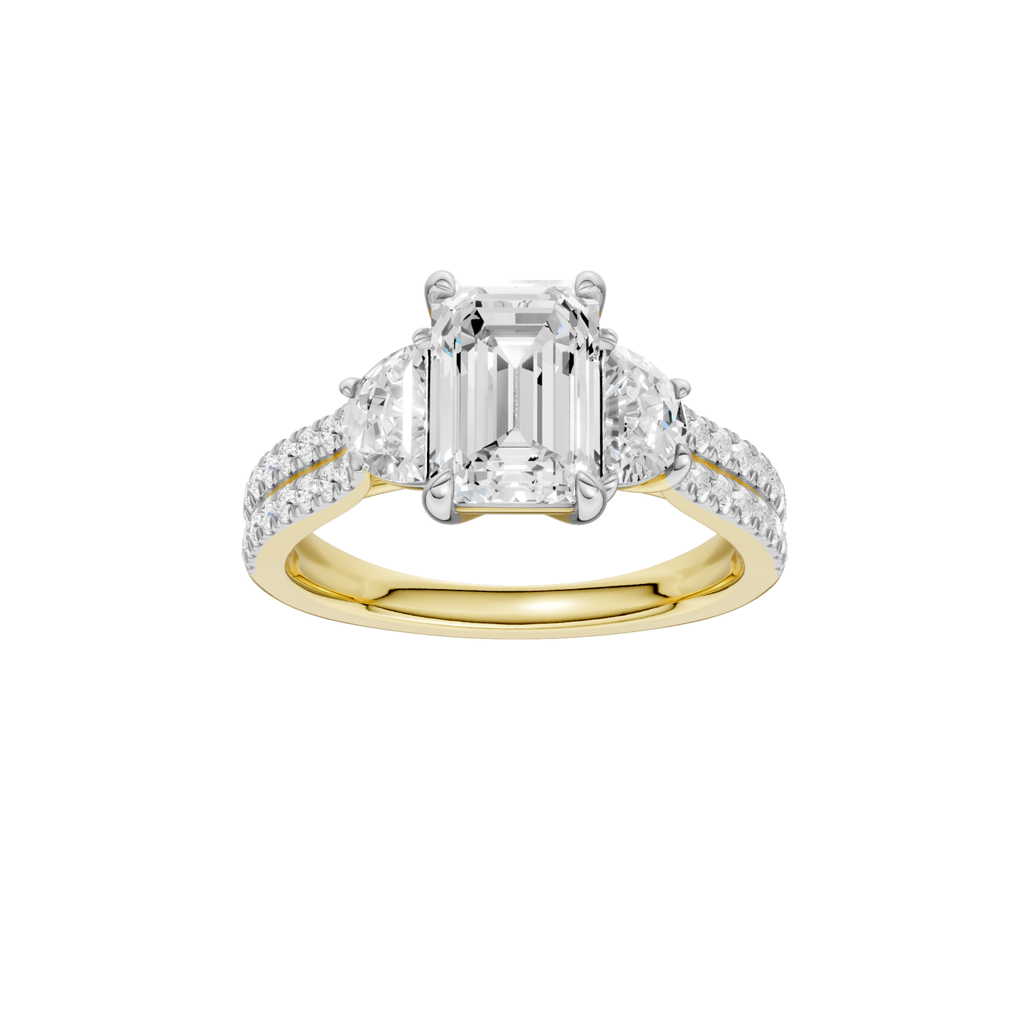 2.75ct Emerald Certified Lab Diamond Ring