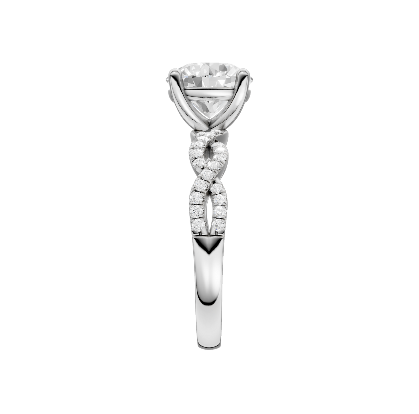 2.20ct Round Certified Lab Diamond Ring