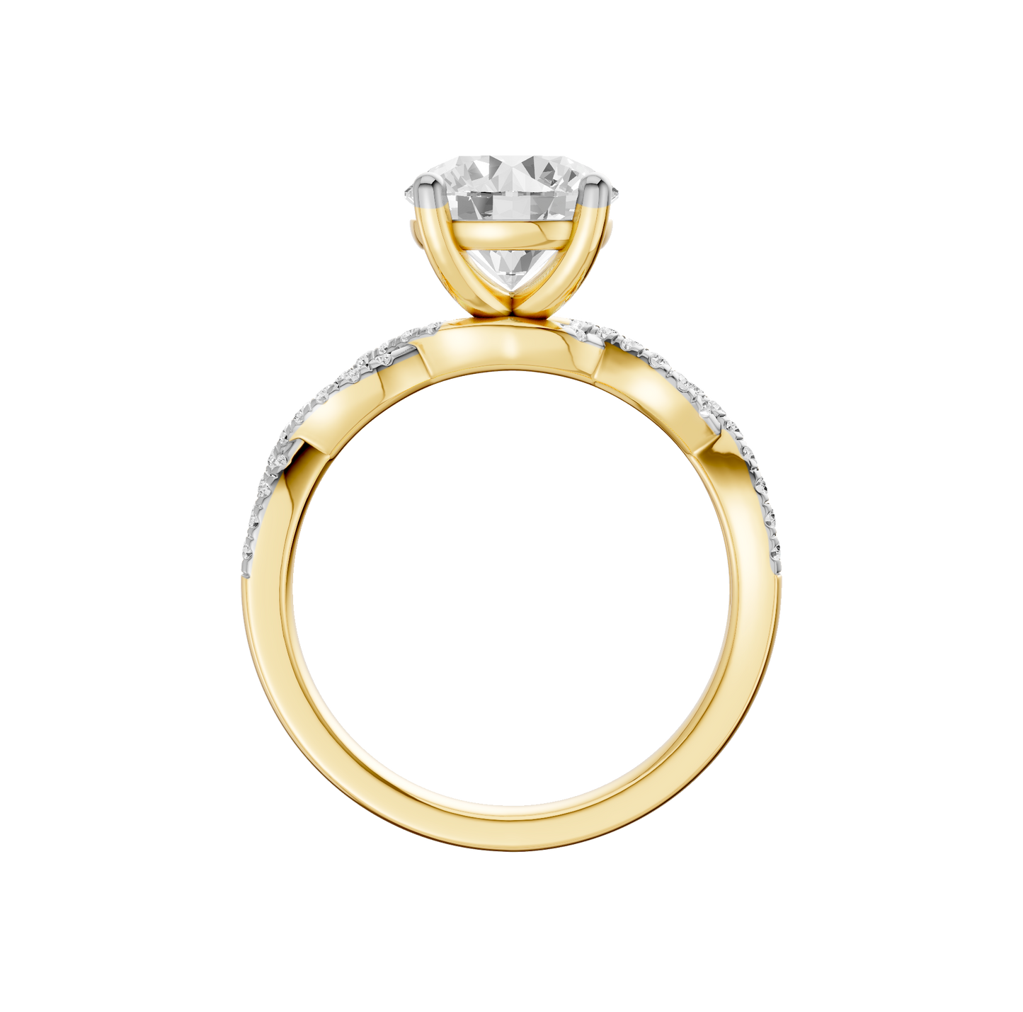 2.20ct Round Certified Lab Diamond Ring