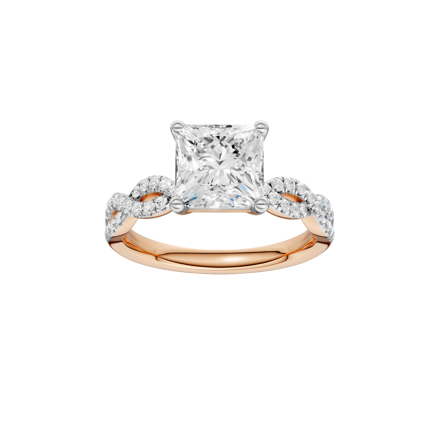 2.20ct Asscher Certified Lab Diamond Ring