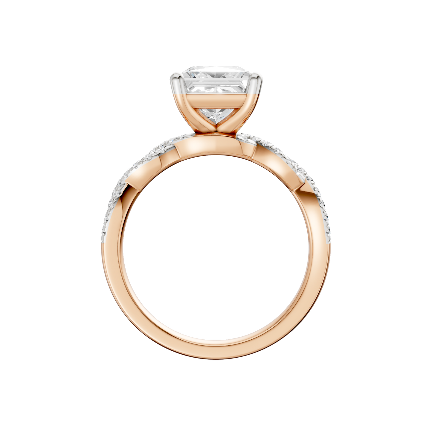 2.20ct Asscher Certified Lab Diamond Ring