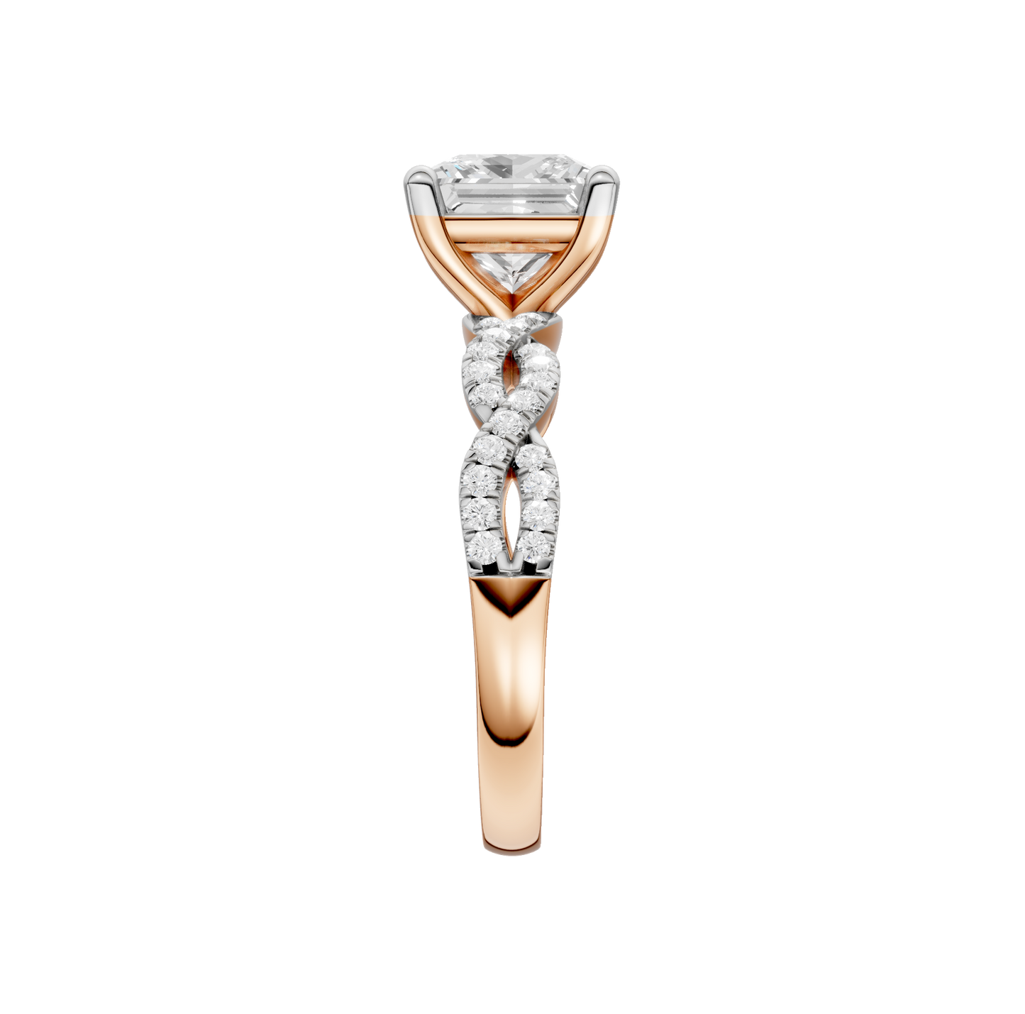 2.20ct Asscher Certified Lab Diamond Ring