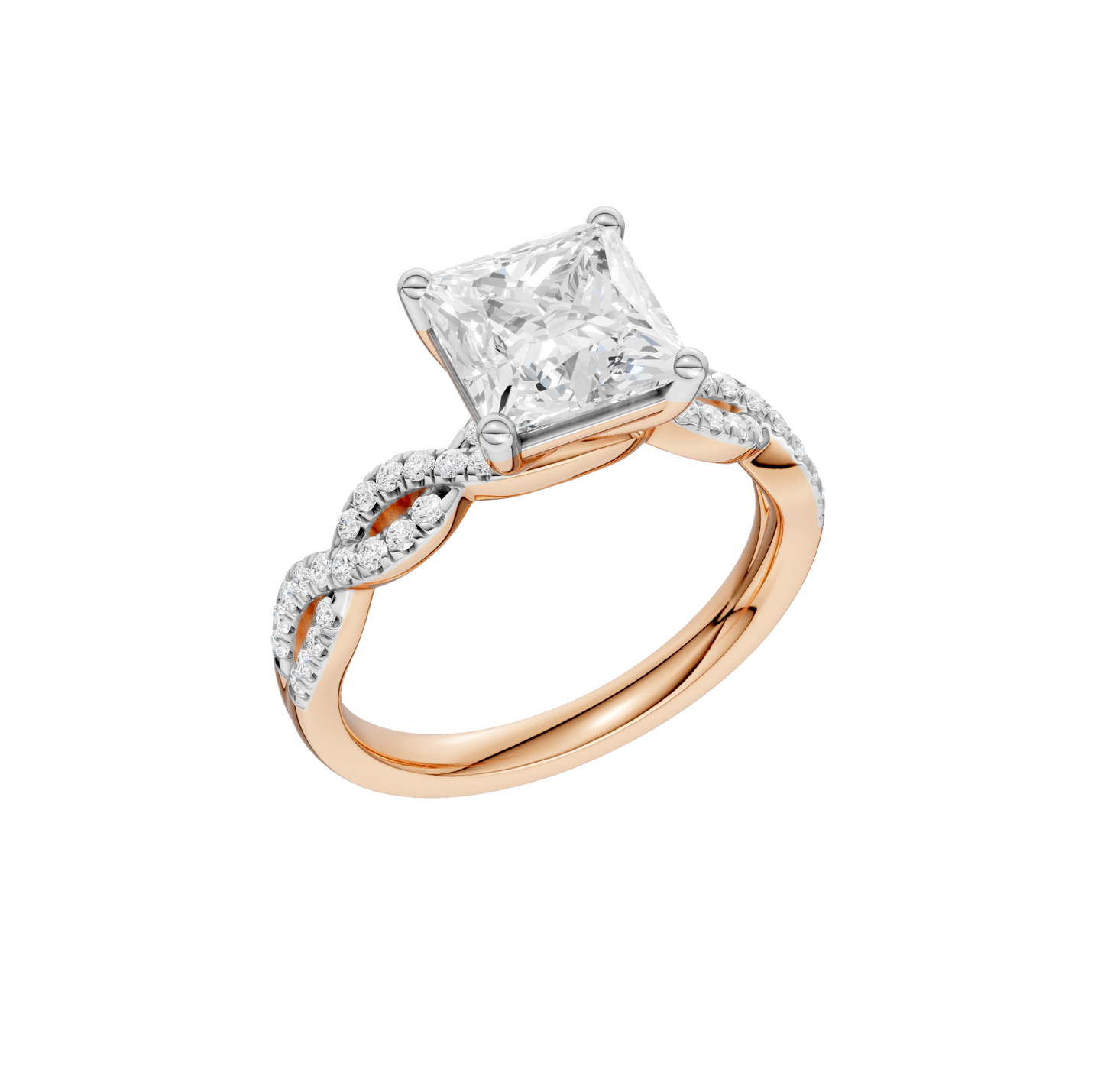 2.20ct Asscher Certified Lab Diamond Ring