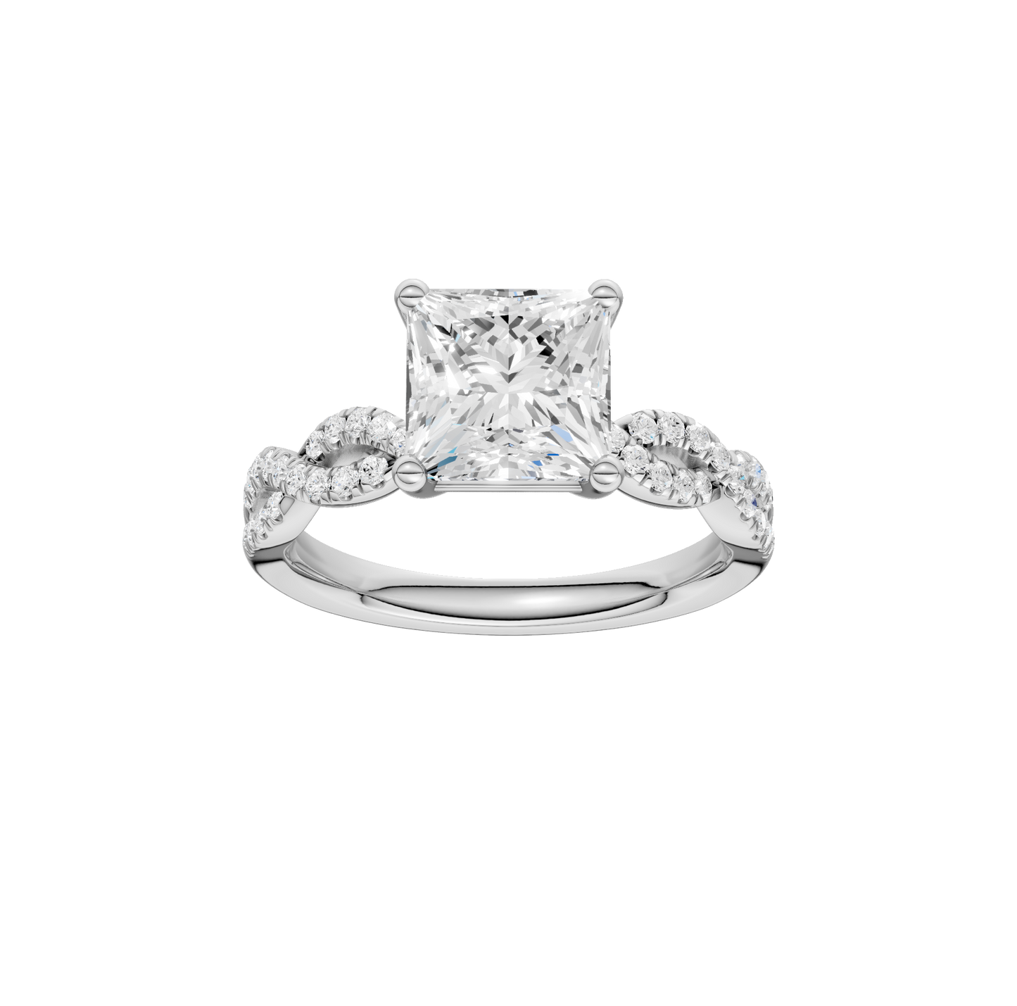 2.20ct Asscher Certified Lab Diamond Ring
