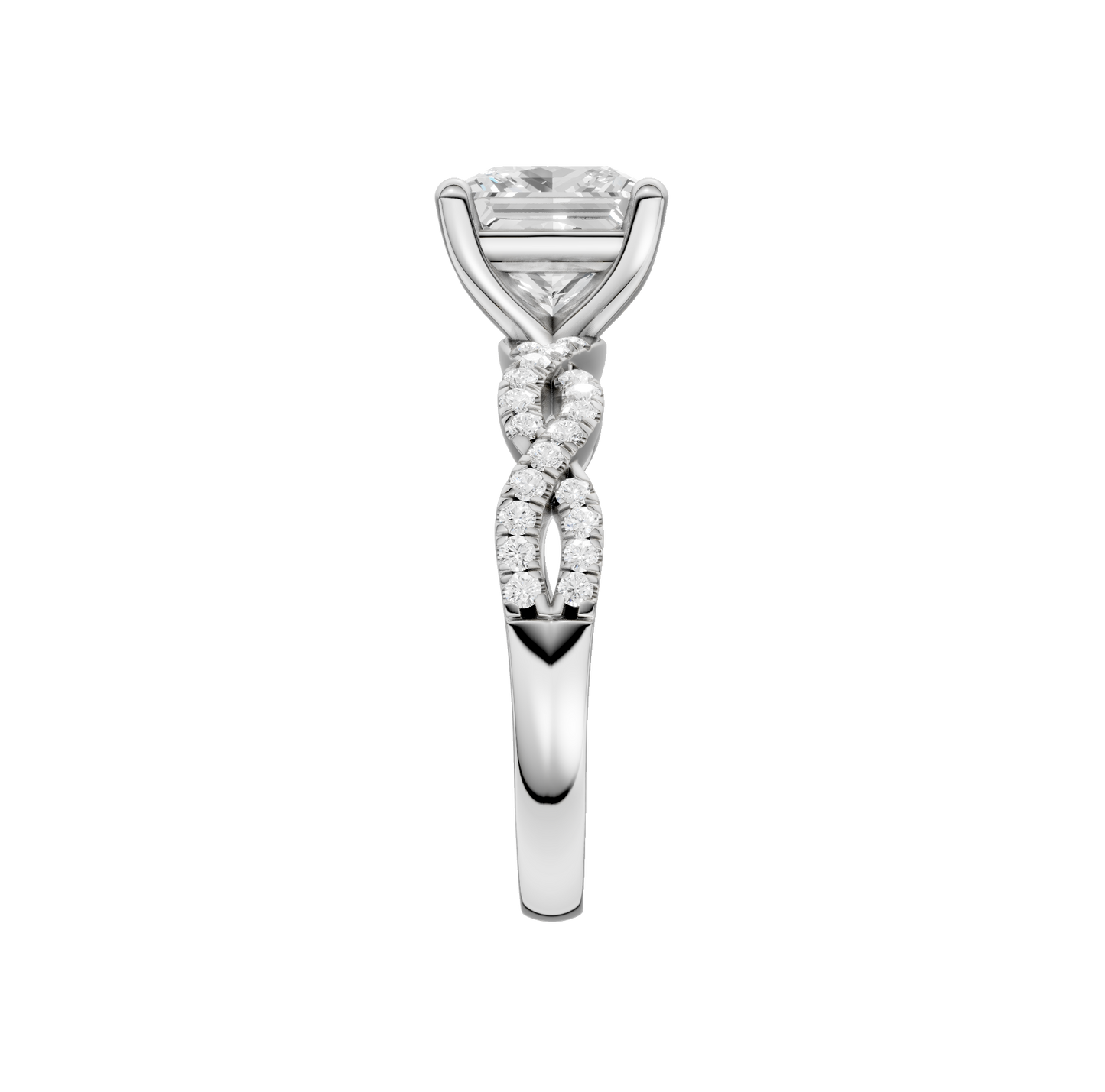 2.20ct Asscher Certified Lab Diamond Ring