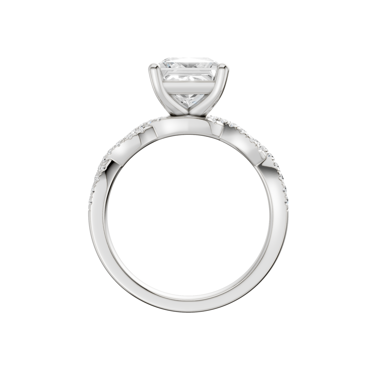 2.20ct Asscher Certified Lab Diamond Ring