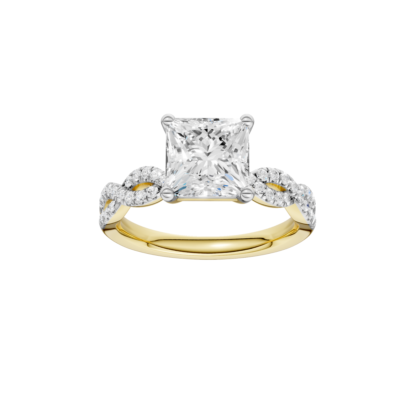 2.20ct Asscher Certified Lab Diamond Ring