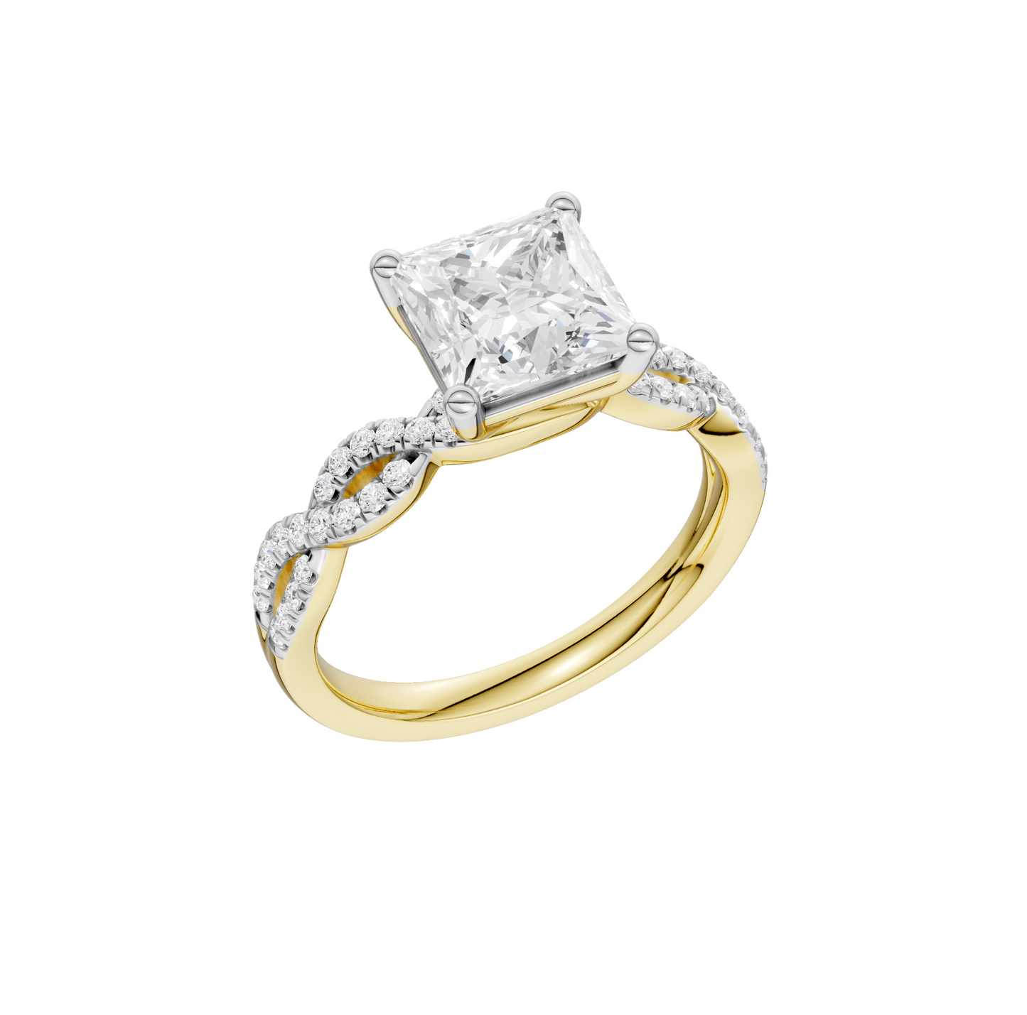 2.20ct Asscher Certified Lab Diamond Ring