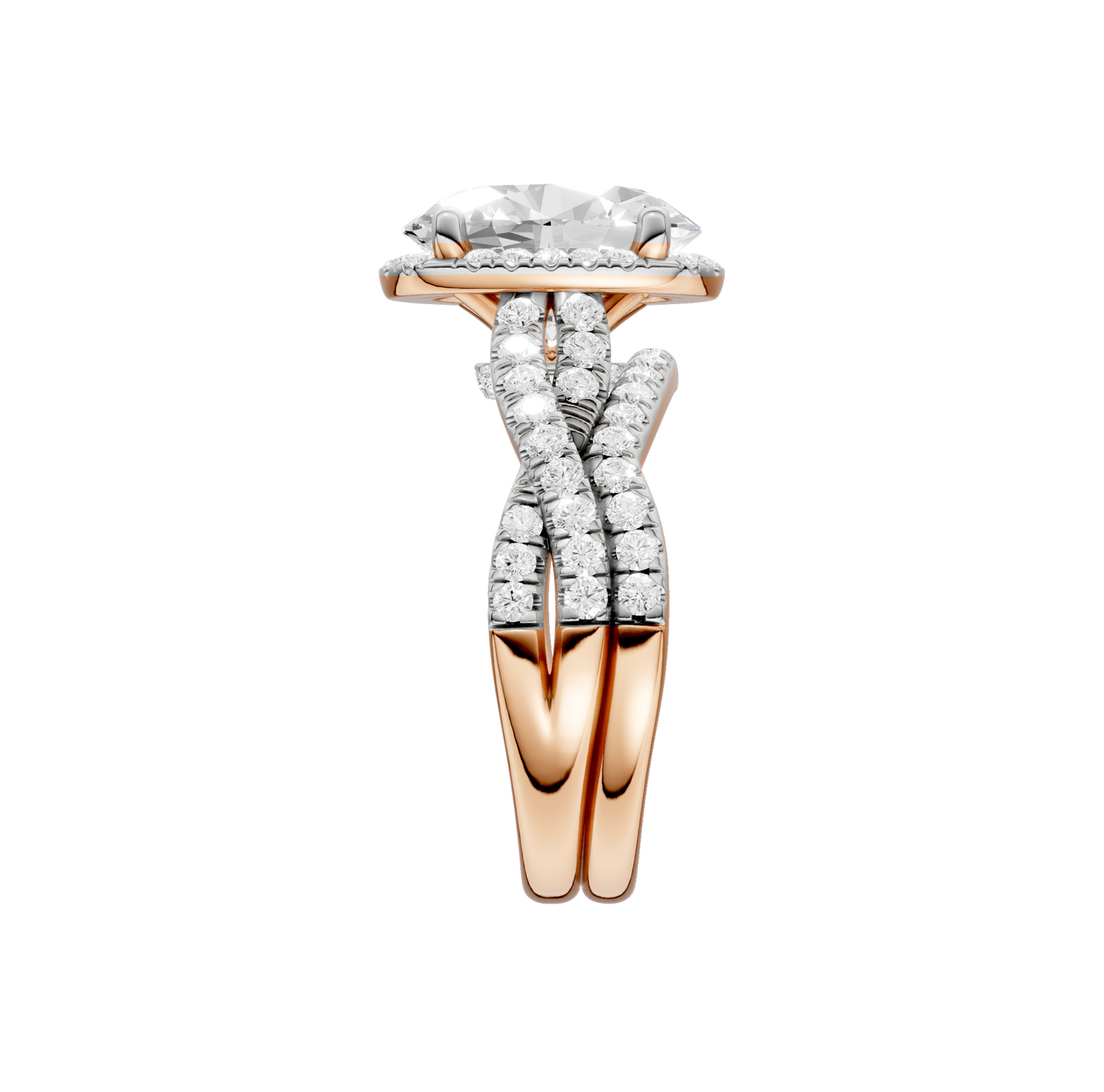 3.60ct Oval Certified Lab Diamond Ring
