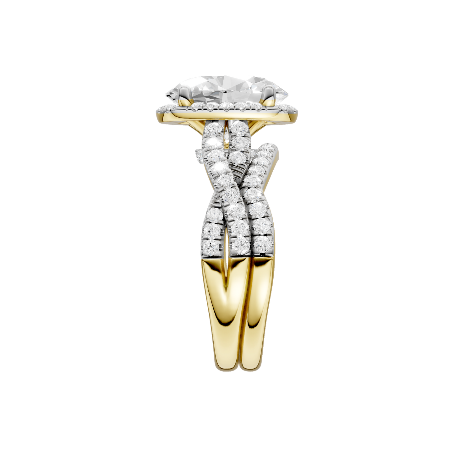 3.60ct Oval Certified Lab Diamond Ring