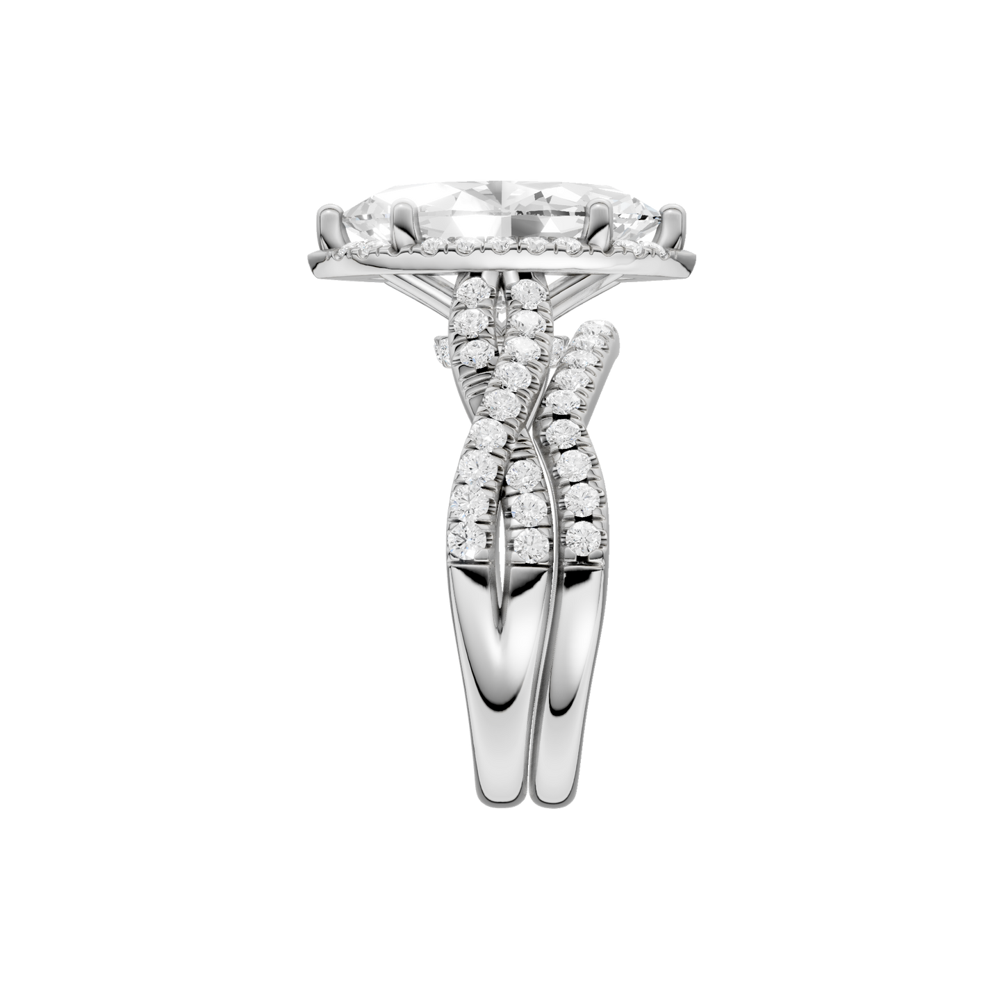 3.60ct Marquise Certified Lab Diamond Ring