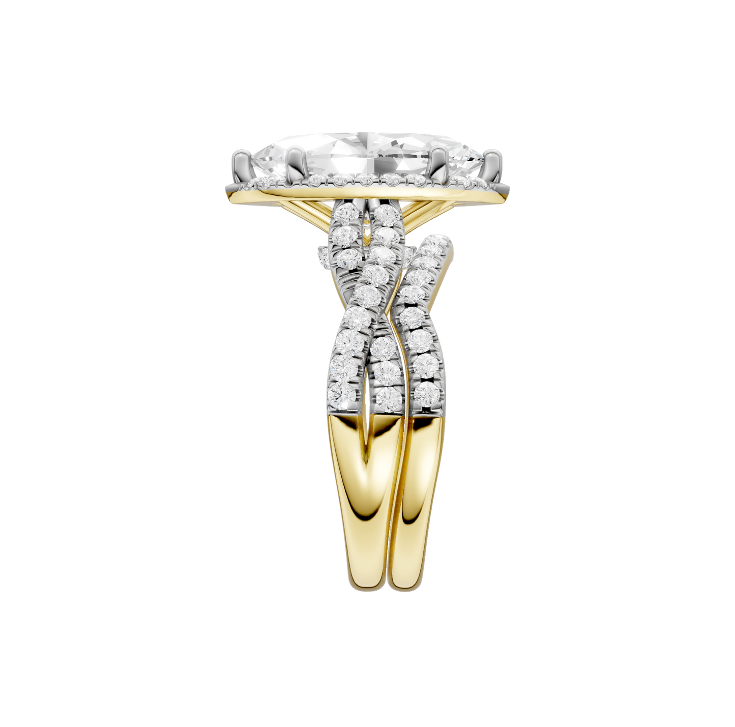 3.60ct Marquise Certified Lab Diamond Ring