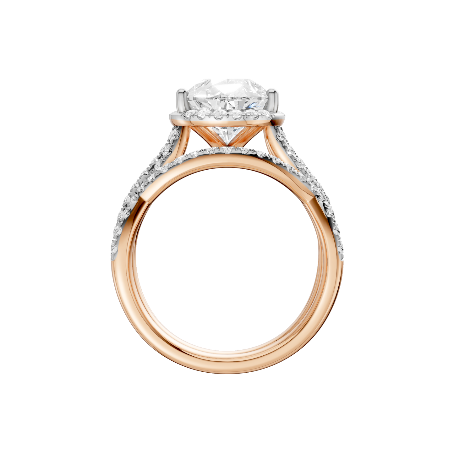 3.60ct Pear Certified Lab Diamond Ring