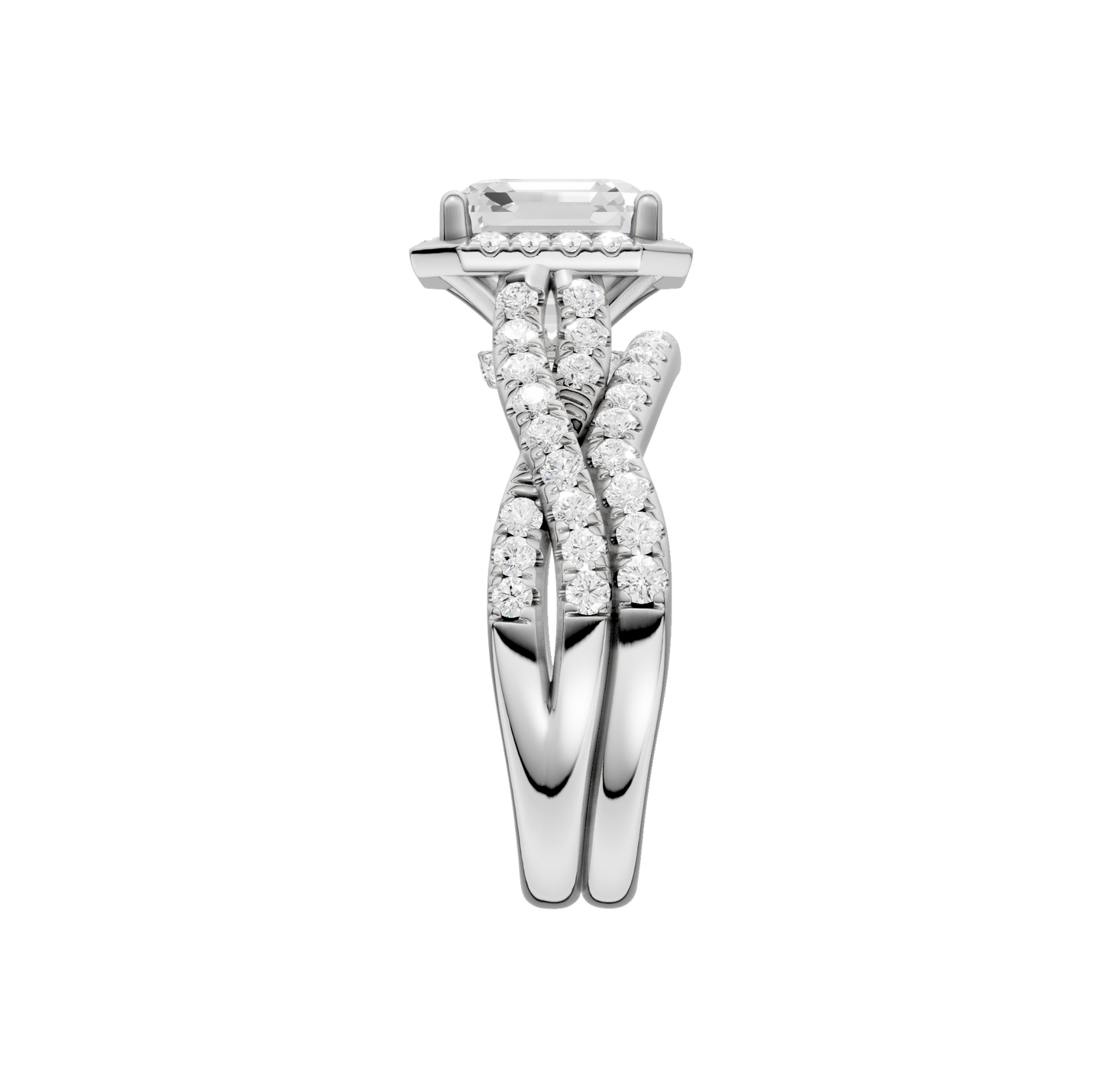 3.60ct Asscher Certified Lab Diamond Ring