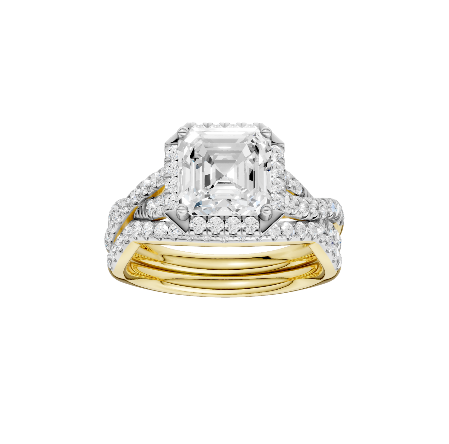 3.60ct Asscher Certified Lab Diamond Ring