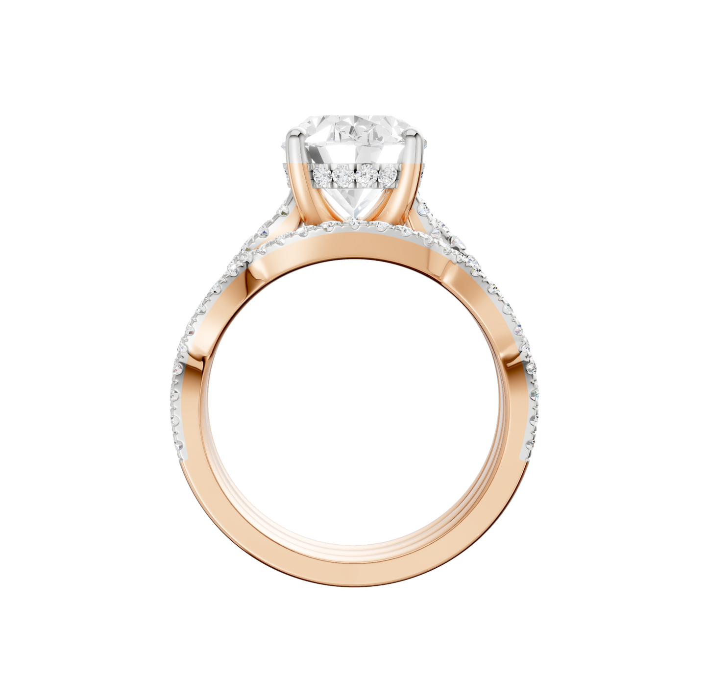 3.75ct Oval Certified Lab Diamond Ring
