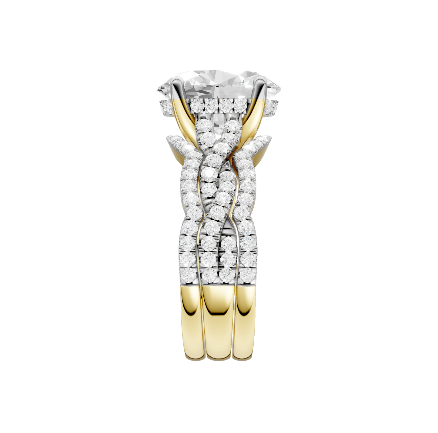 3.75ct Oval Certified Lab Diamond Ring