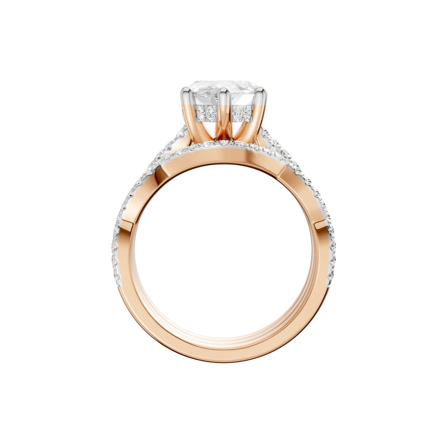 3.75ct Marquise Certified Lab Diamond Ring
