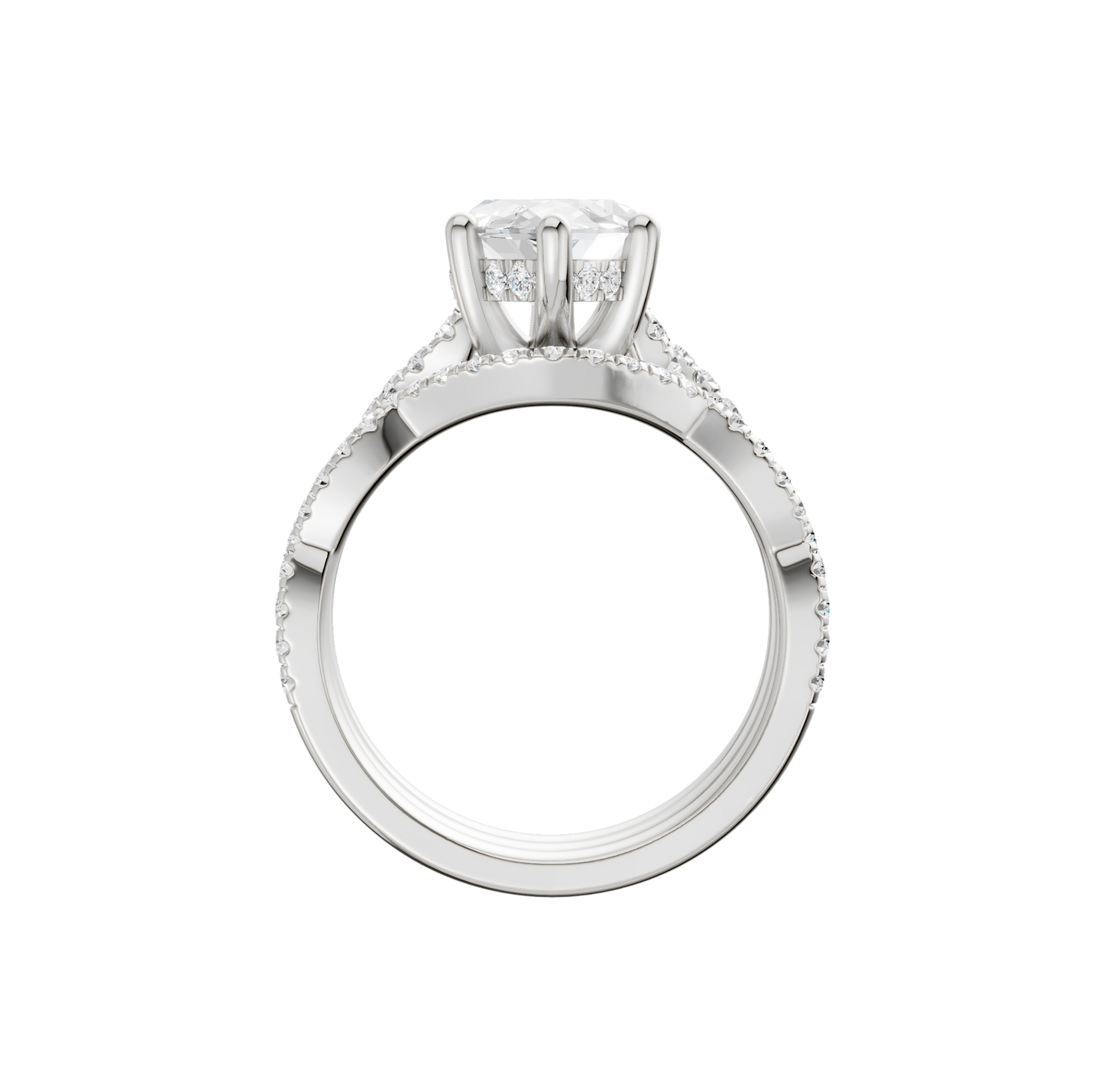 3.75ct Marquise Certified Lab Diamond Ring