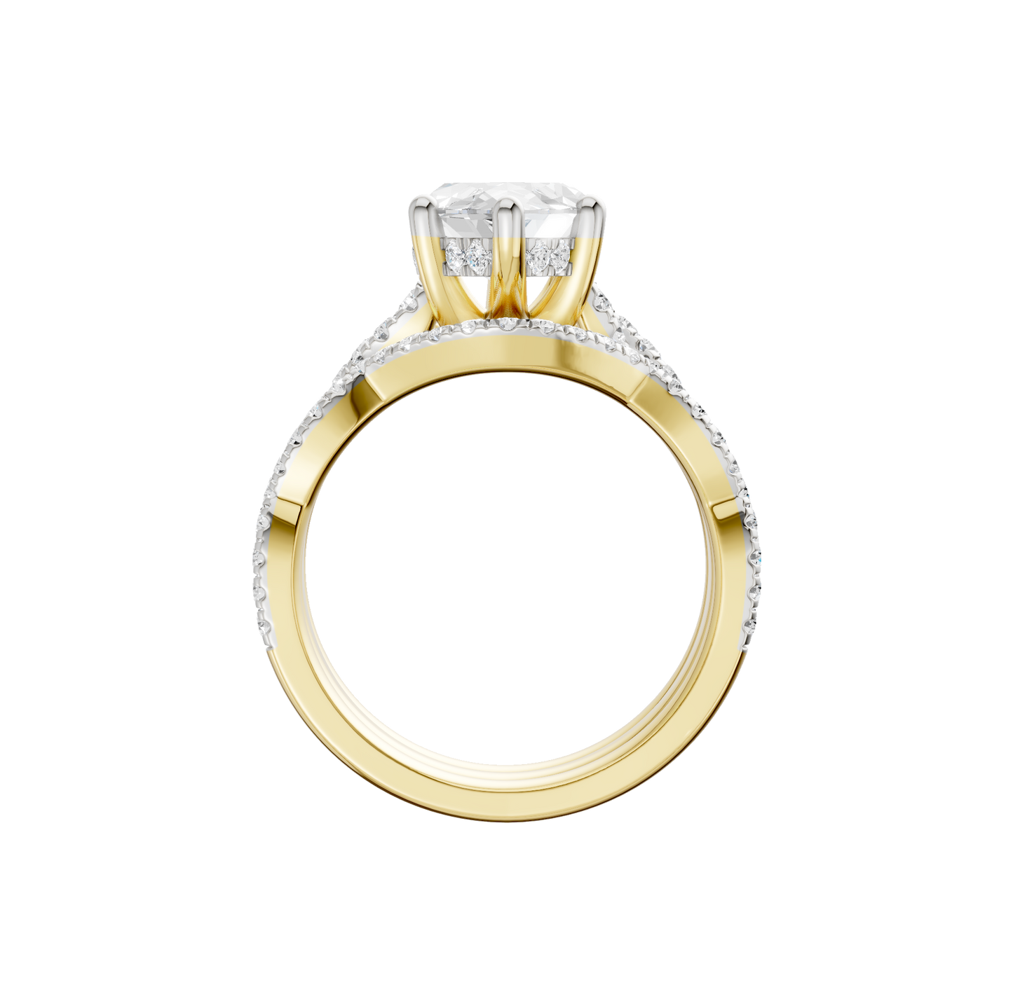 3.75ct Marquise Certified Lab Diamond Ring