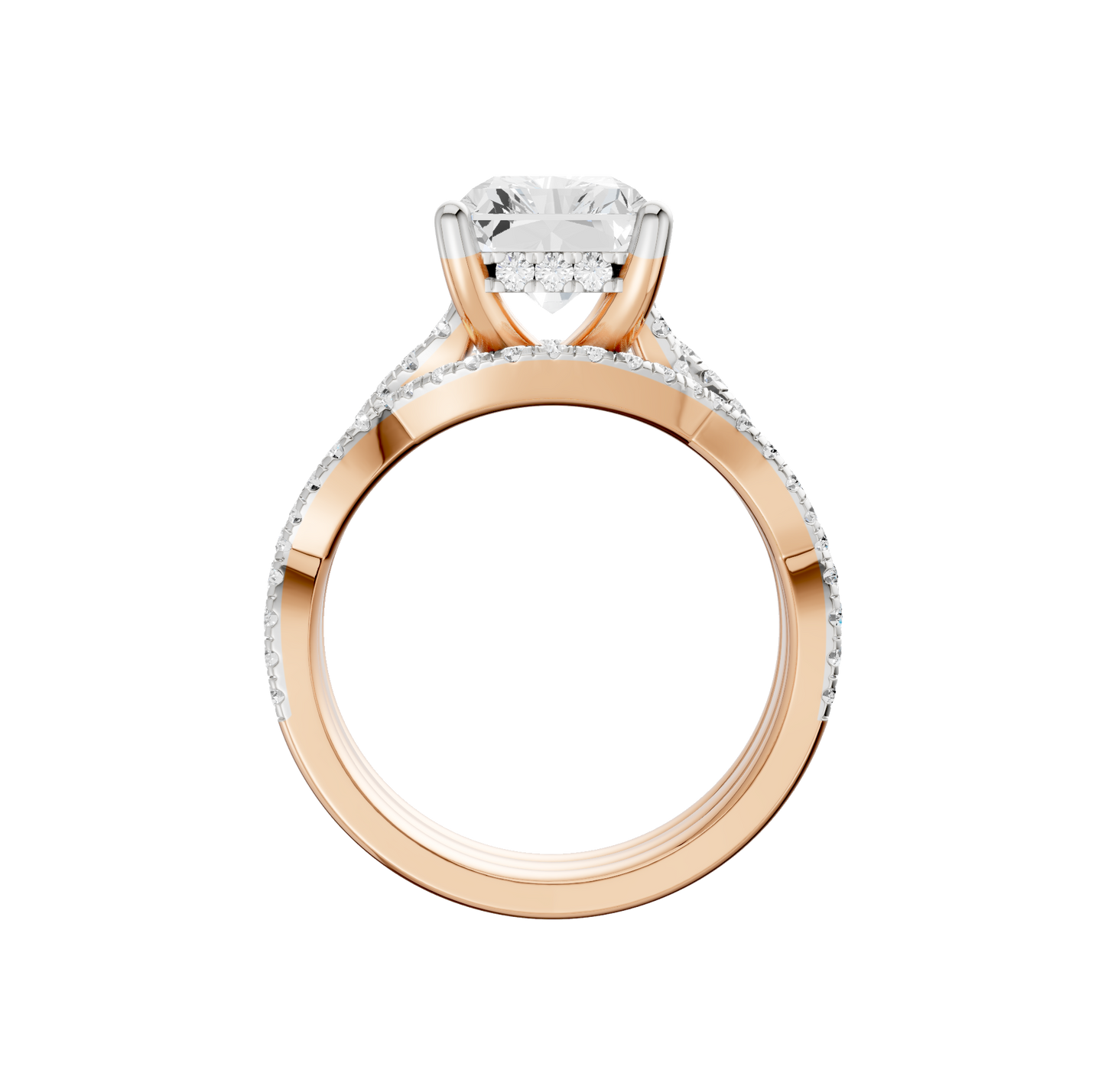 3.75ct Radiant Certified Lab Diamond Ring