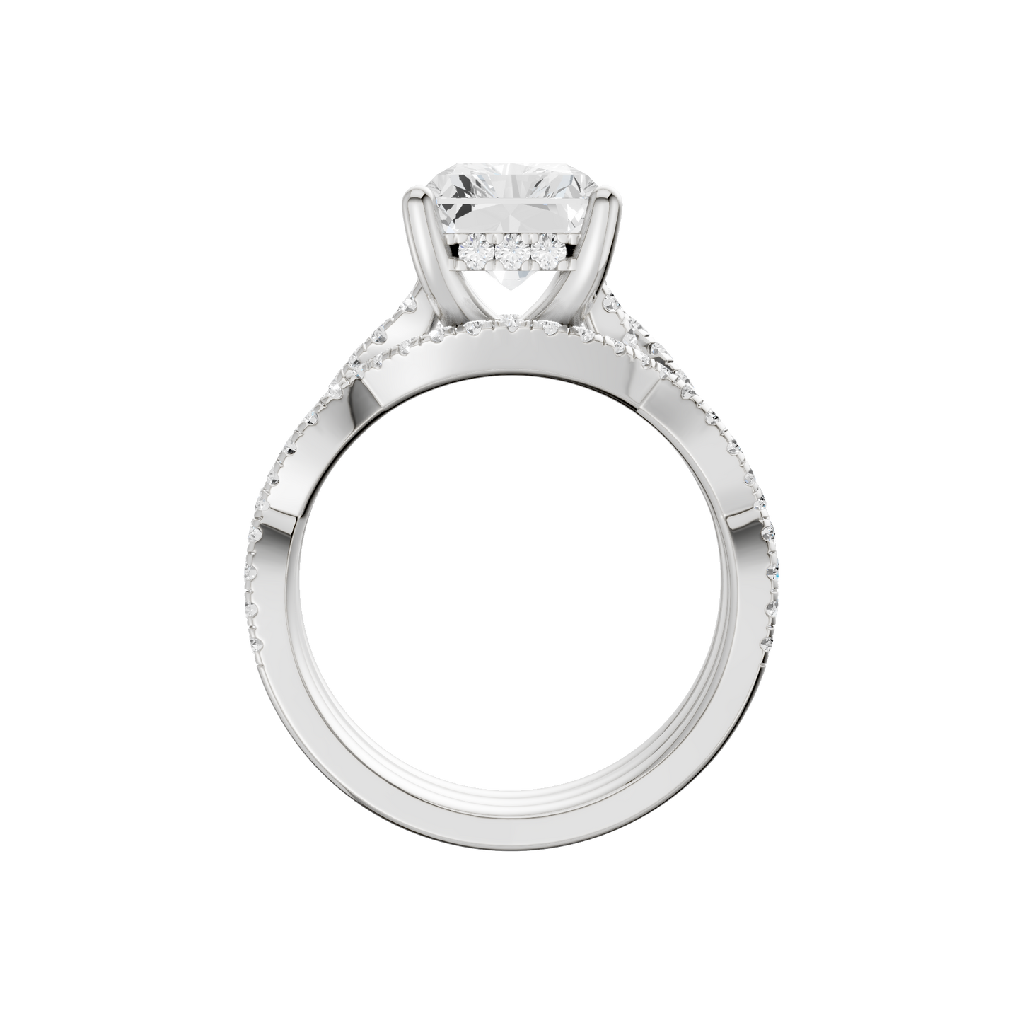 3.75ct Radiant Certified Lab Diamond Ring