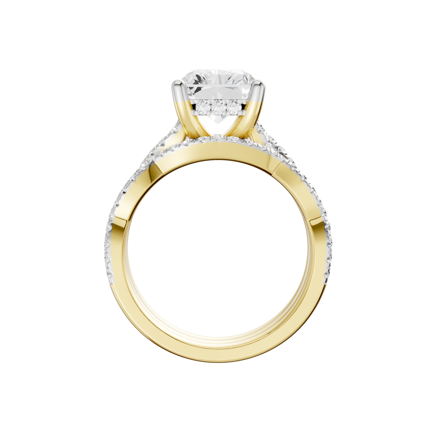 3.75ct Radiant Certified Lab Diamond Ring