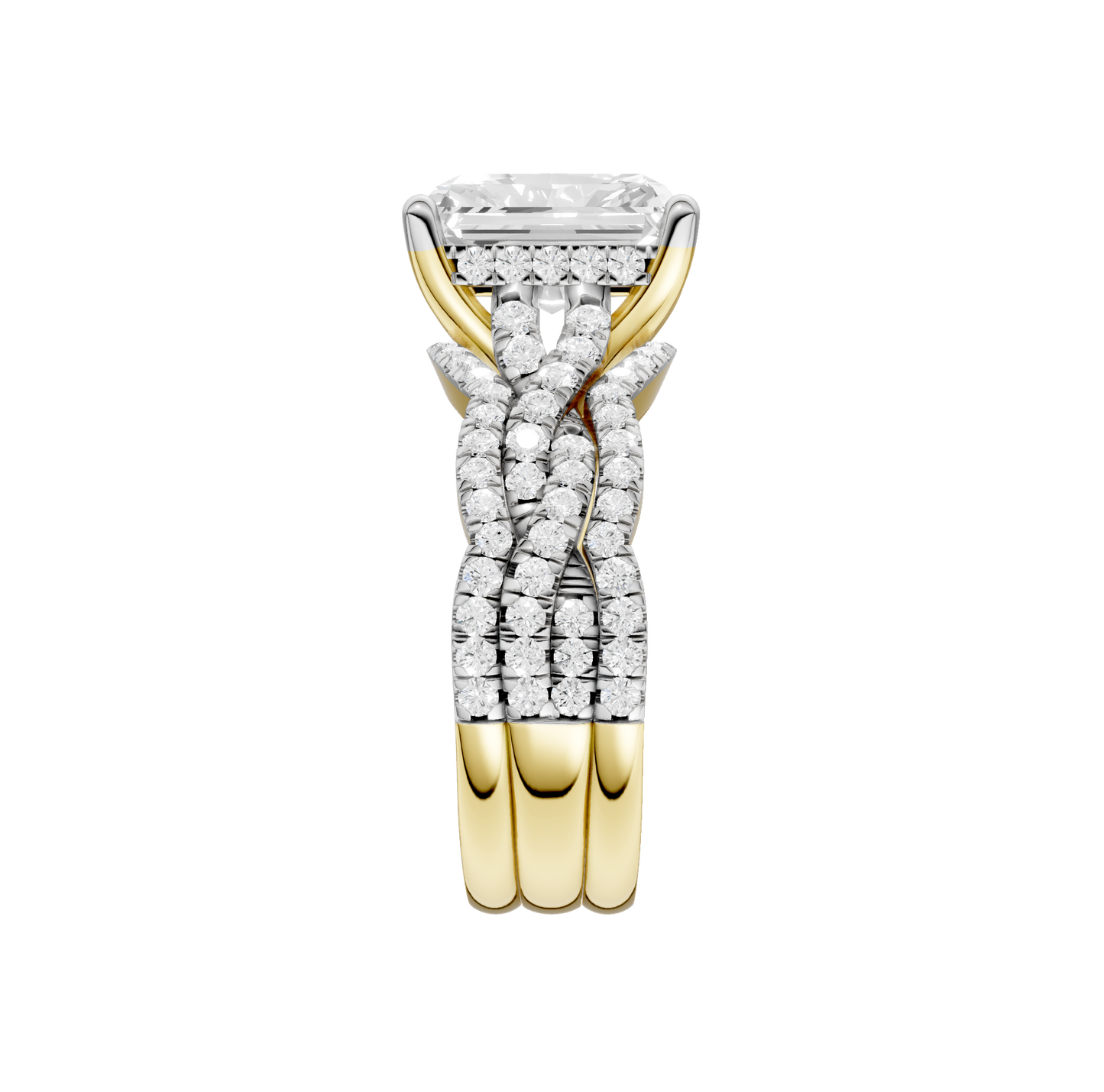 3.75ct Radiant Certified Lab Diamond Ring