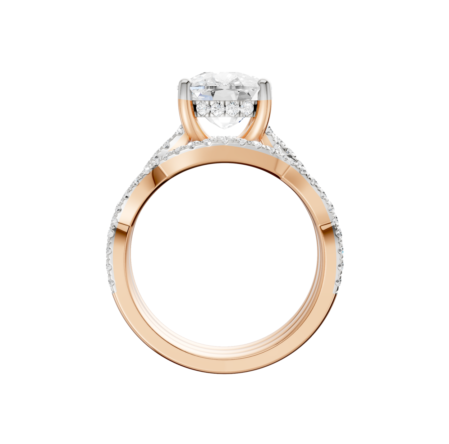 3.75ct Elongated Cushion Certified Lab Diamond Ring