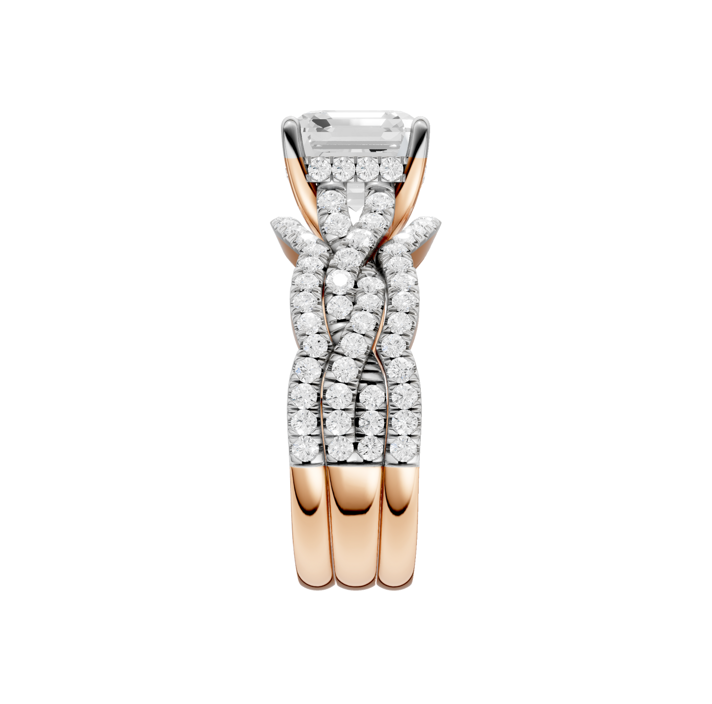 3.75ct Asscher Certified Lab Diamond Ring