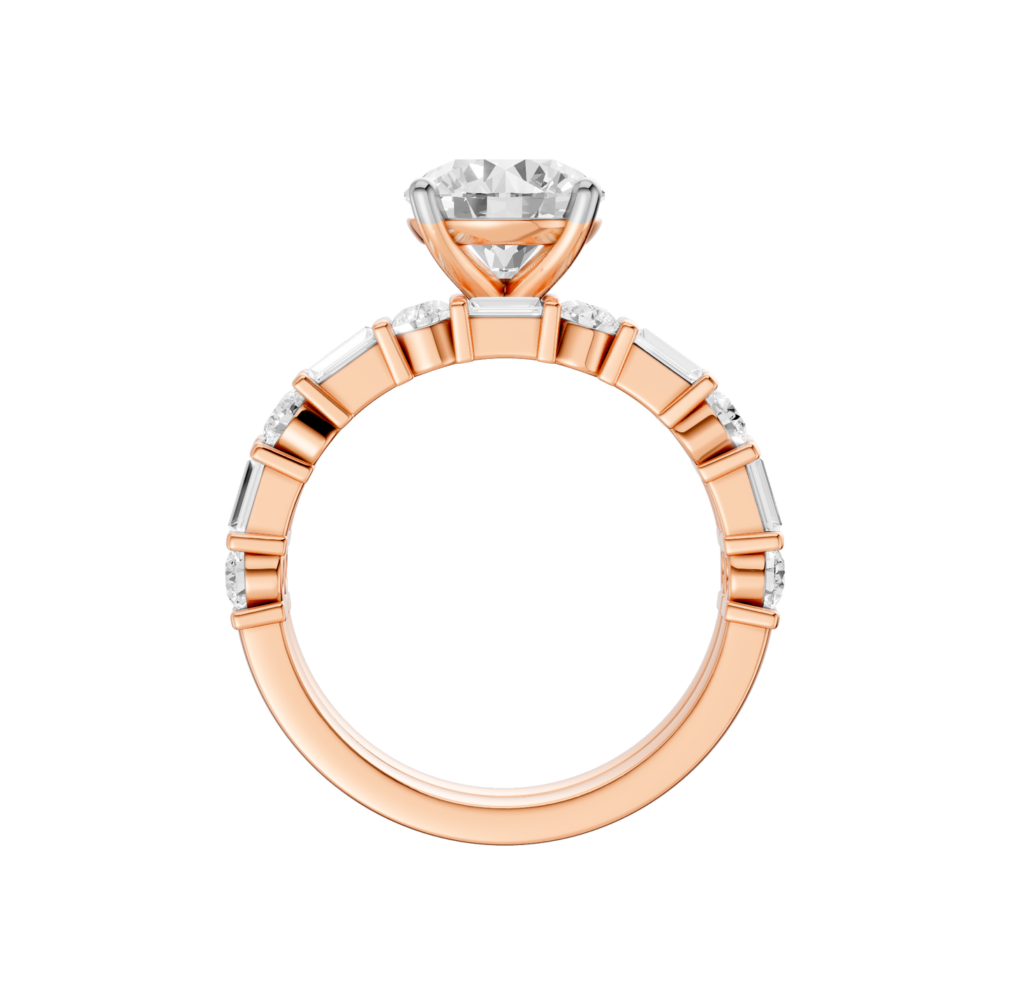 3.00ct Round Certified Lab Diamond Ring