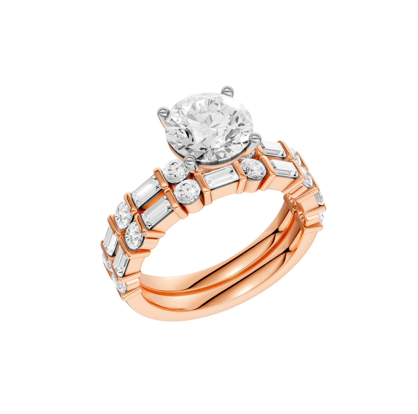 3.00ct Round Certified Lab Diamond Ring