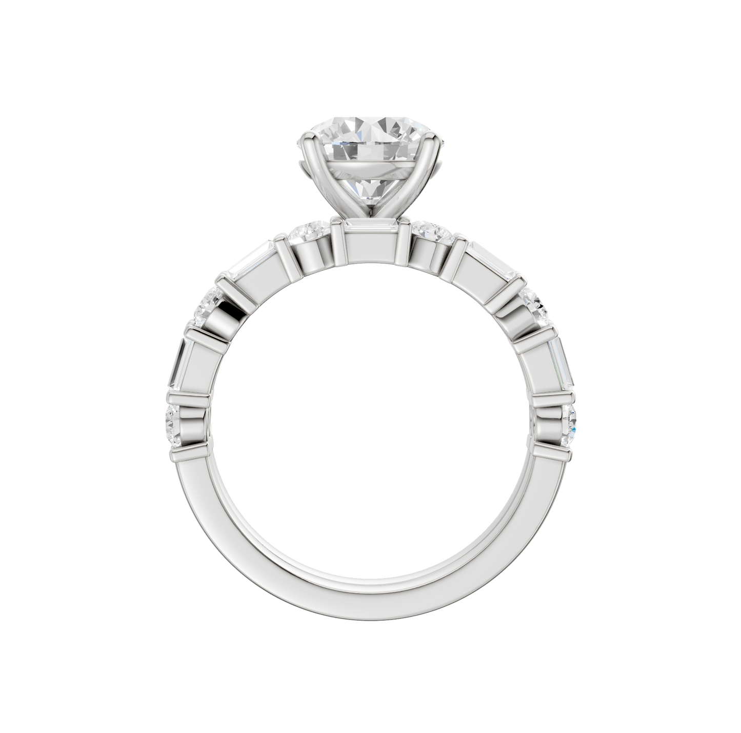 3.00ct Round Certified Lab Diamond Ring